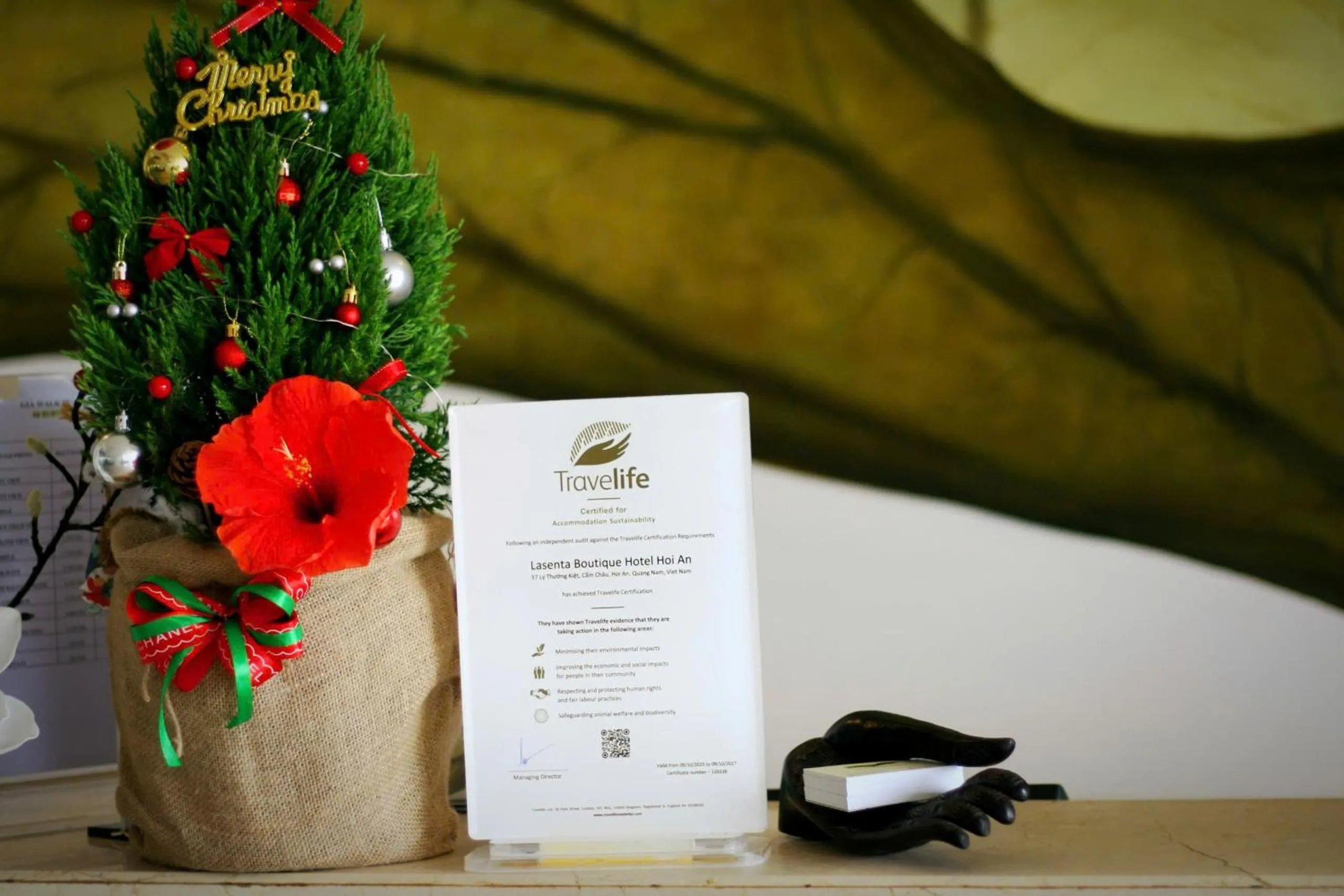 Property building in Lasenta Boutique Hotel Hoian