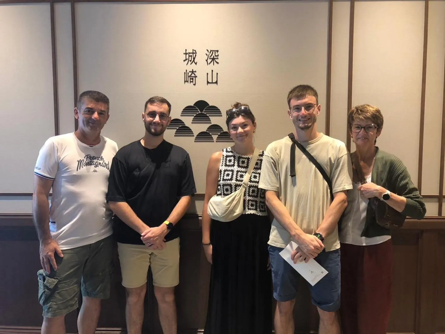 group of guests in Shinzan Kinosaki