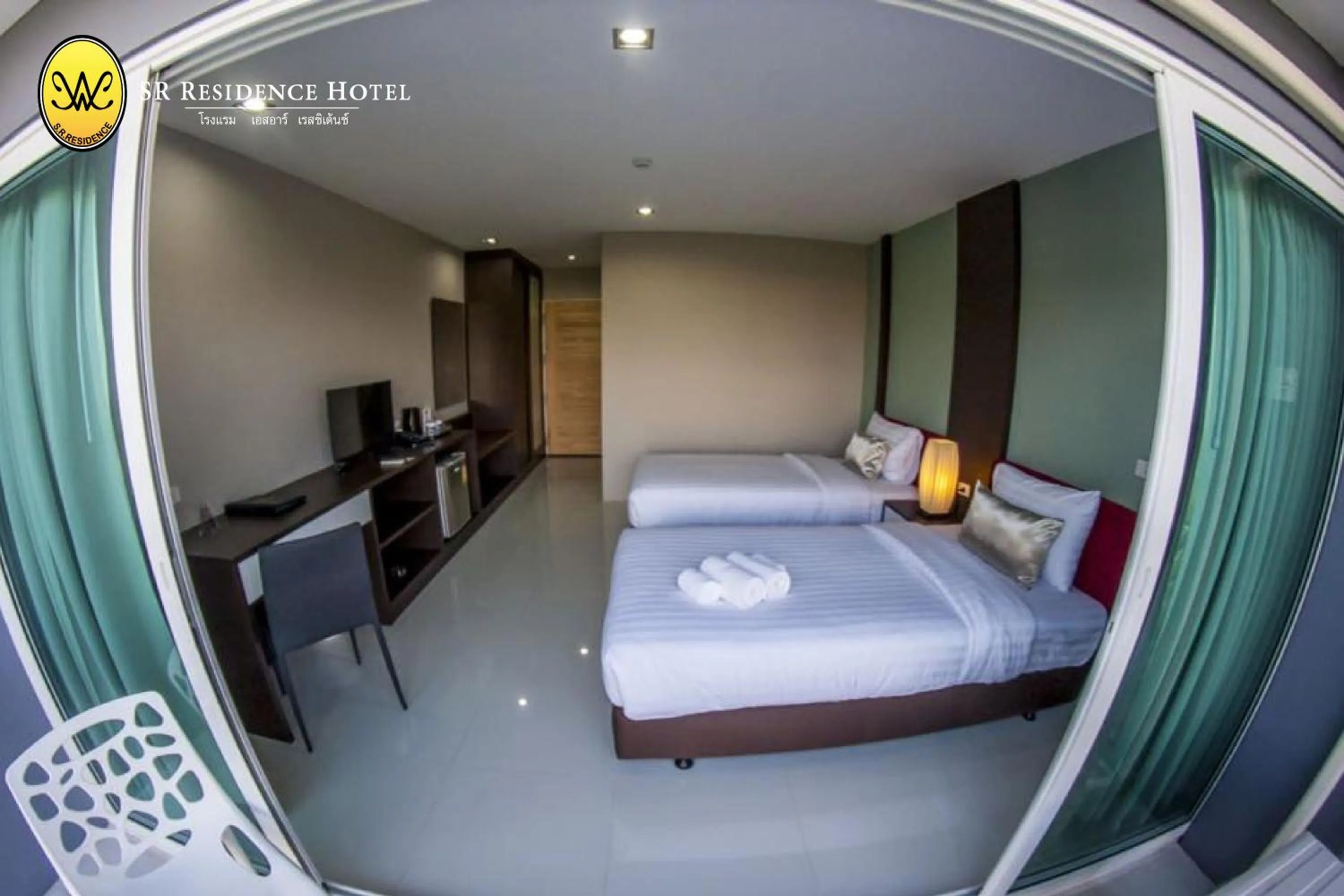 Photo of the whole room, Bed in SR Residence Hotel