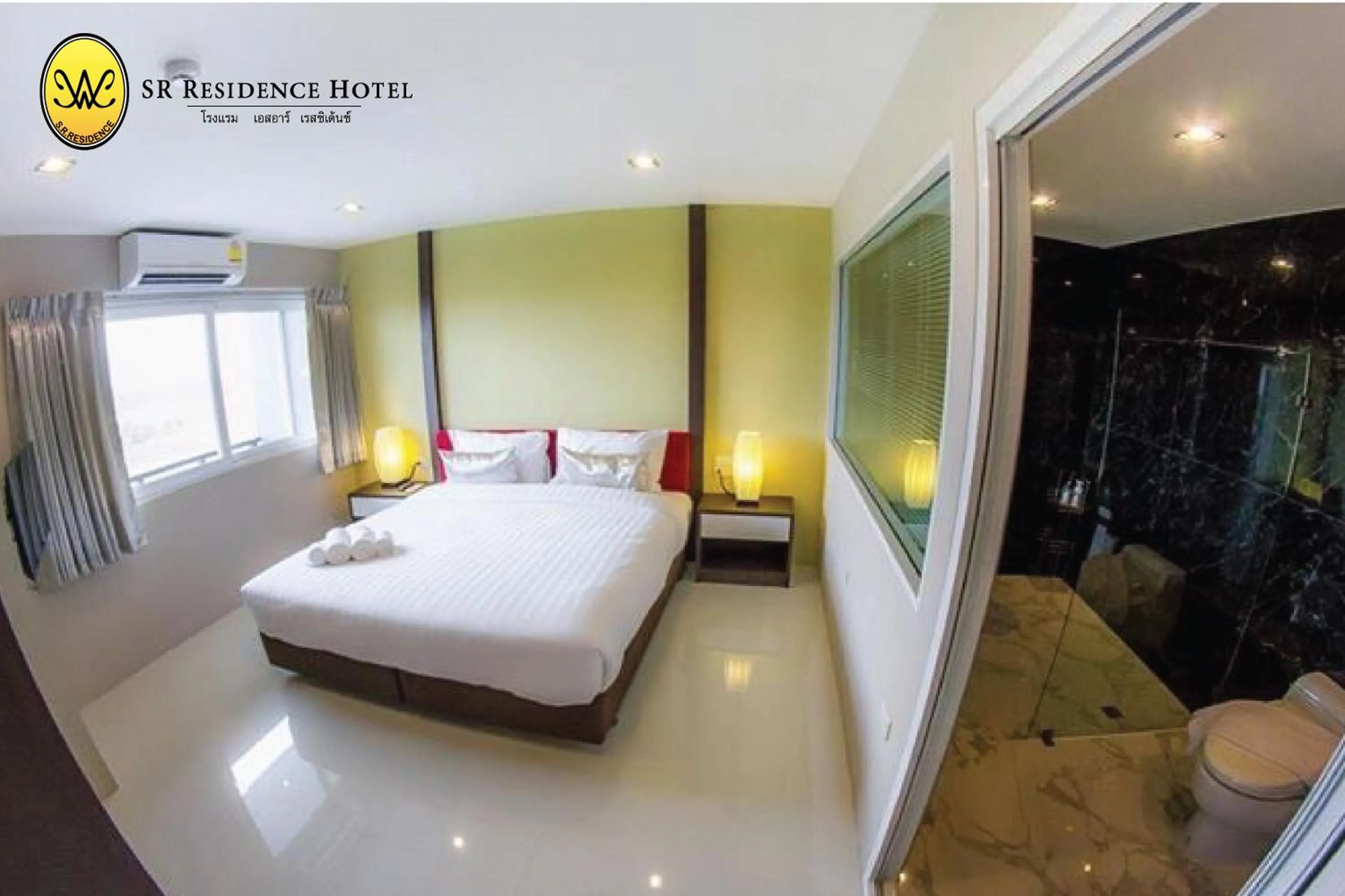 Photo of the whole room, Bed in SR Residence Hotel