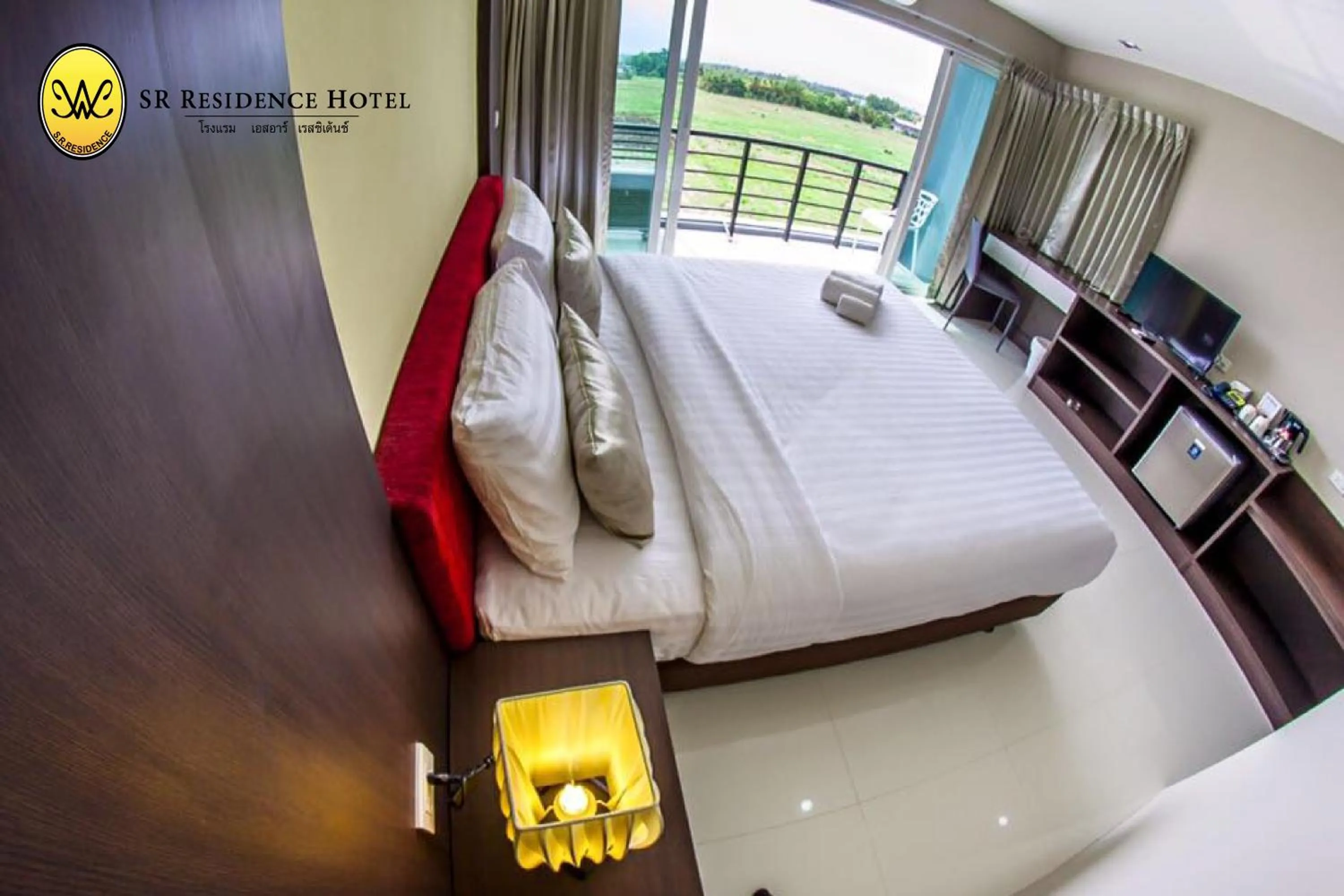 Property building, Bed in SR Residence Hotel