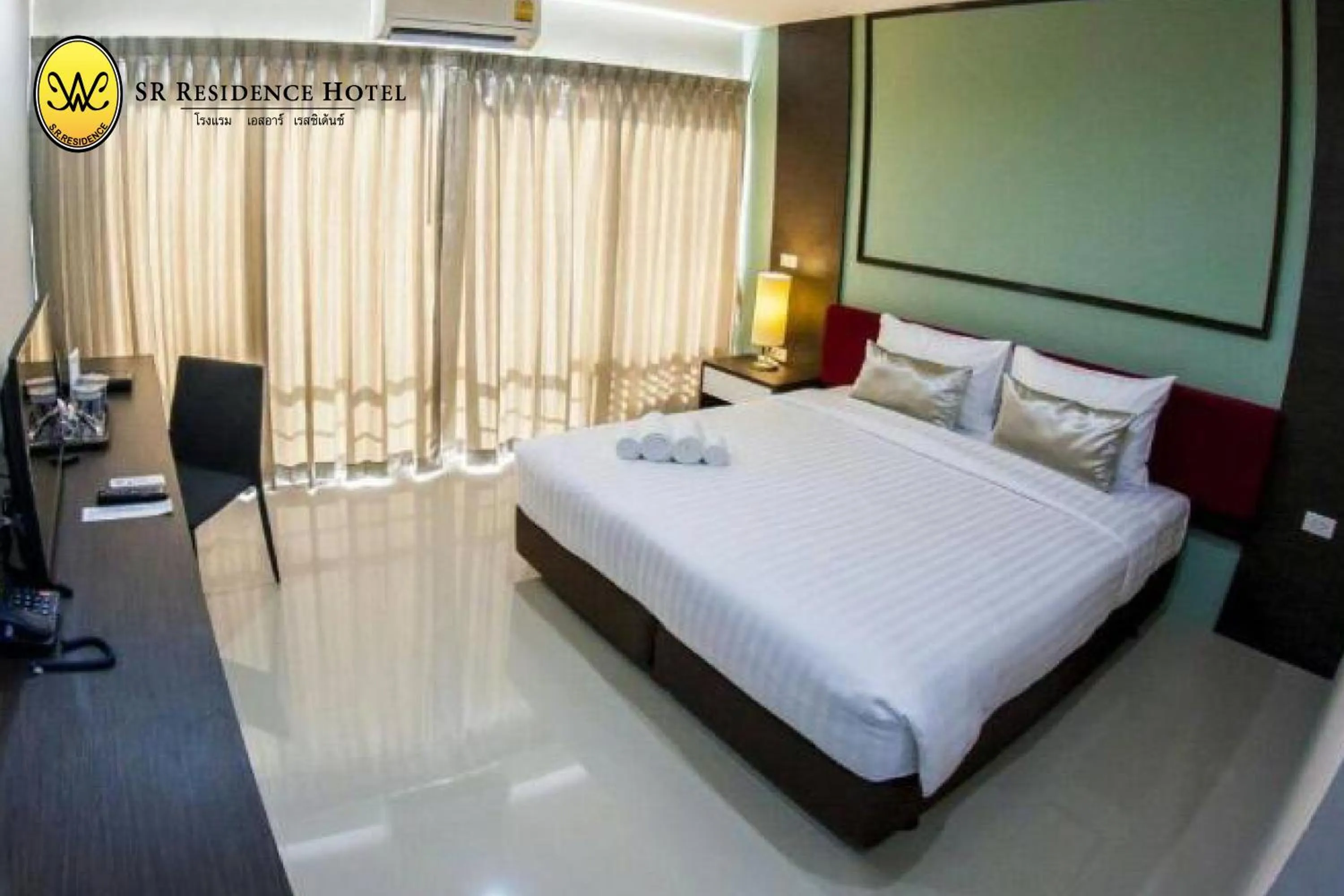 Photo of the whole room, Bed in SR Residence Hotel