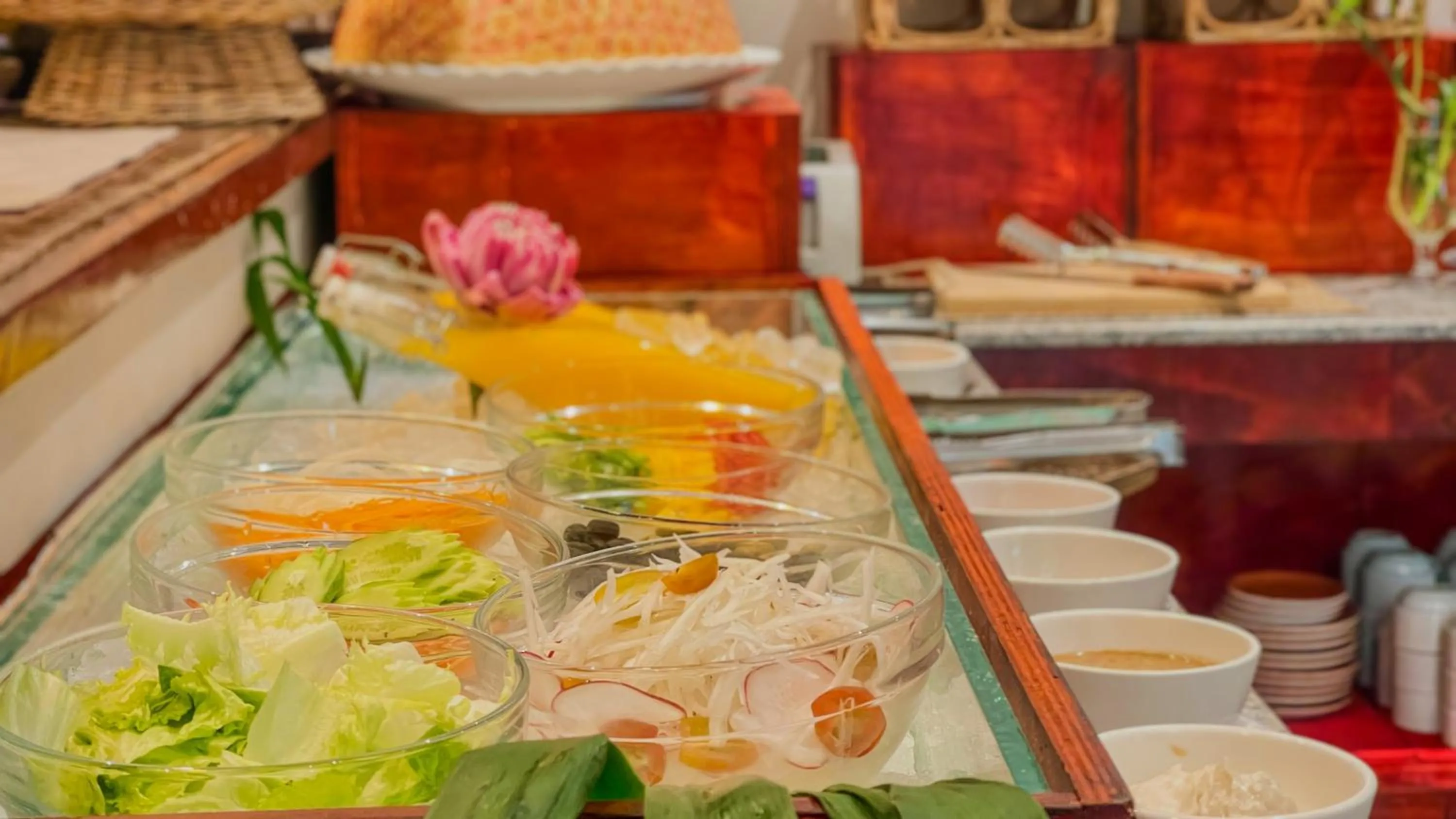 Buffet breakfast in Boutique Indochine d'Angkor