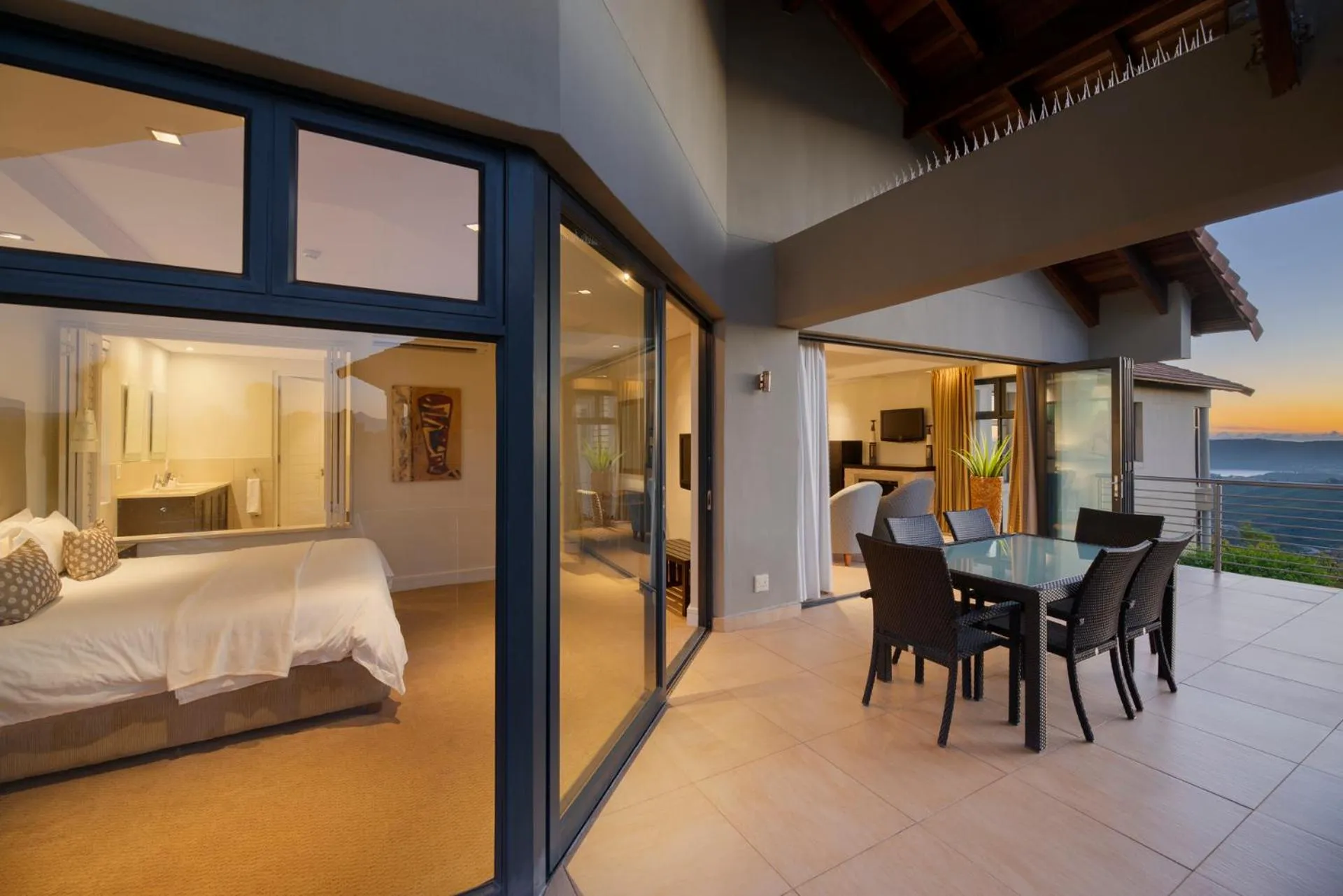 Balcony/Terrace, Bed in Simola Hotel, Country Club & Spa