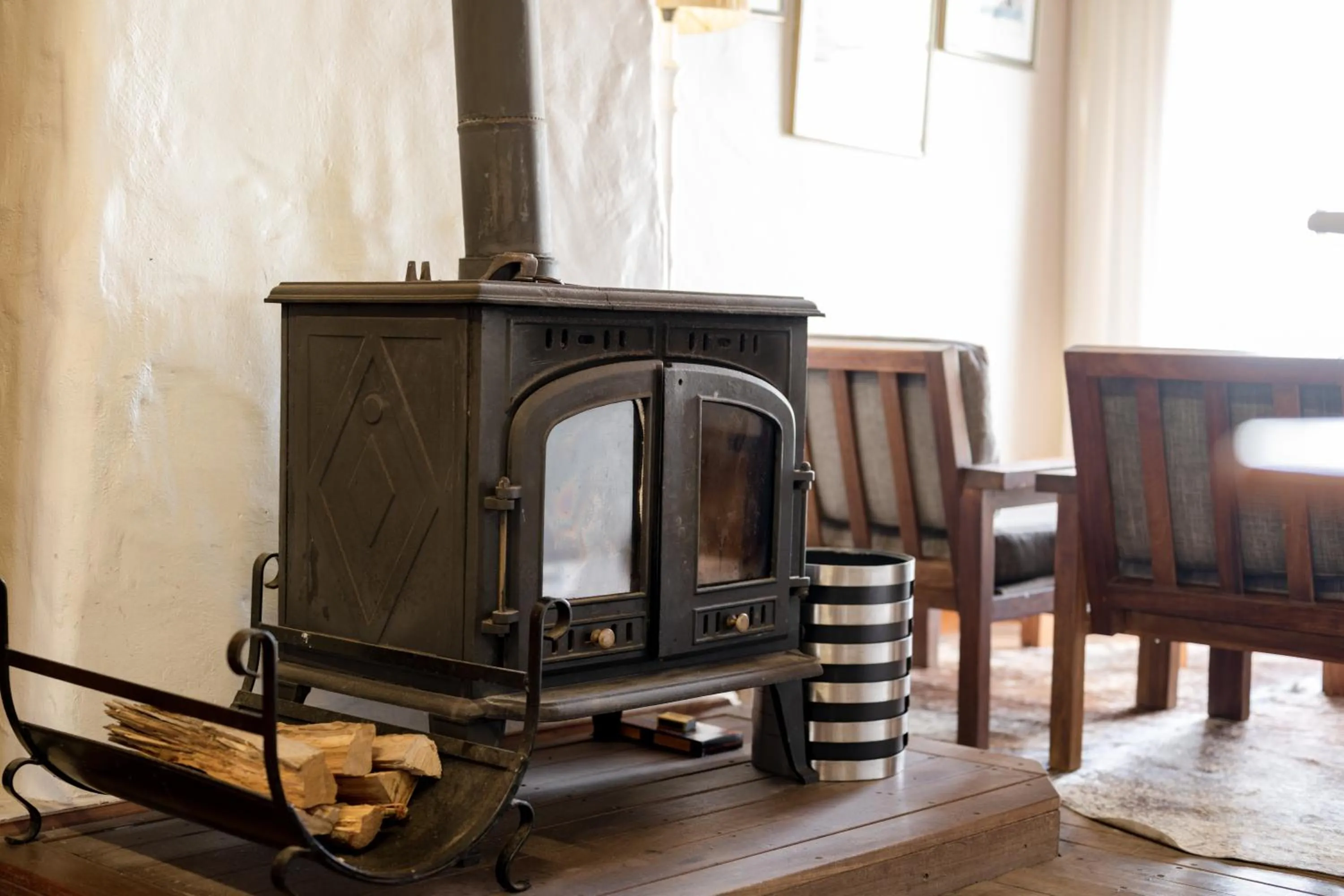 fireplace in The Farmhouse Hotel