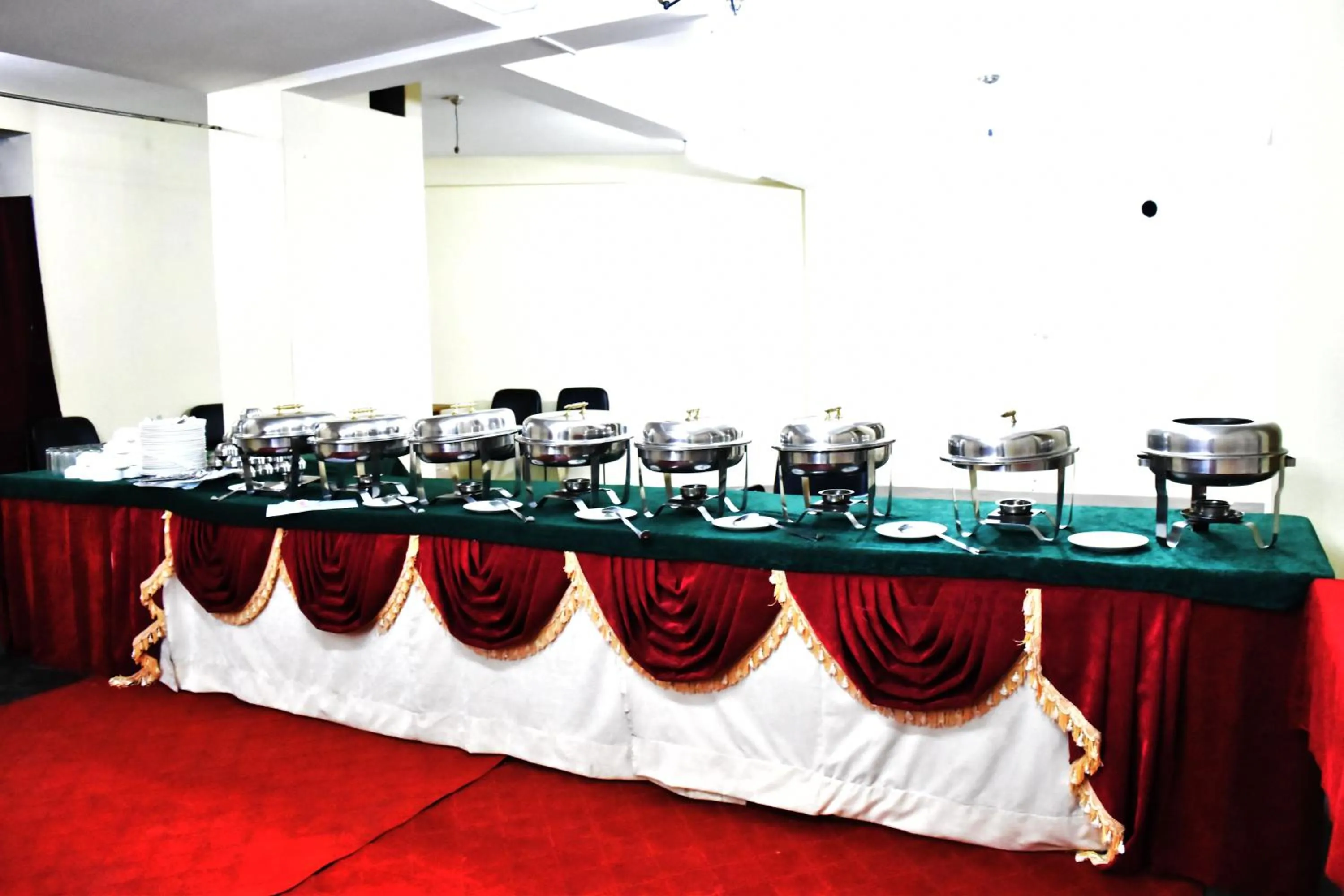 Buffet breakfast in Hotel Satkar Residency - Riverside Old Manali
