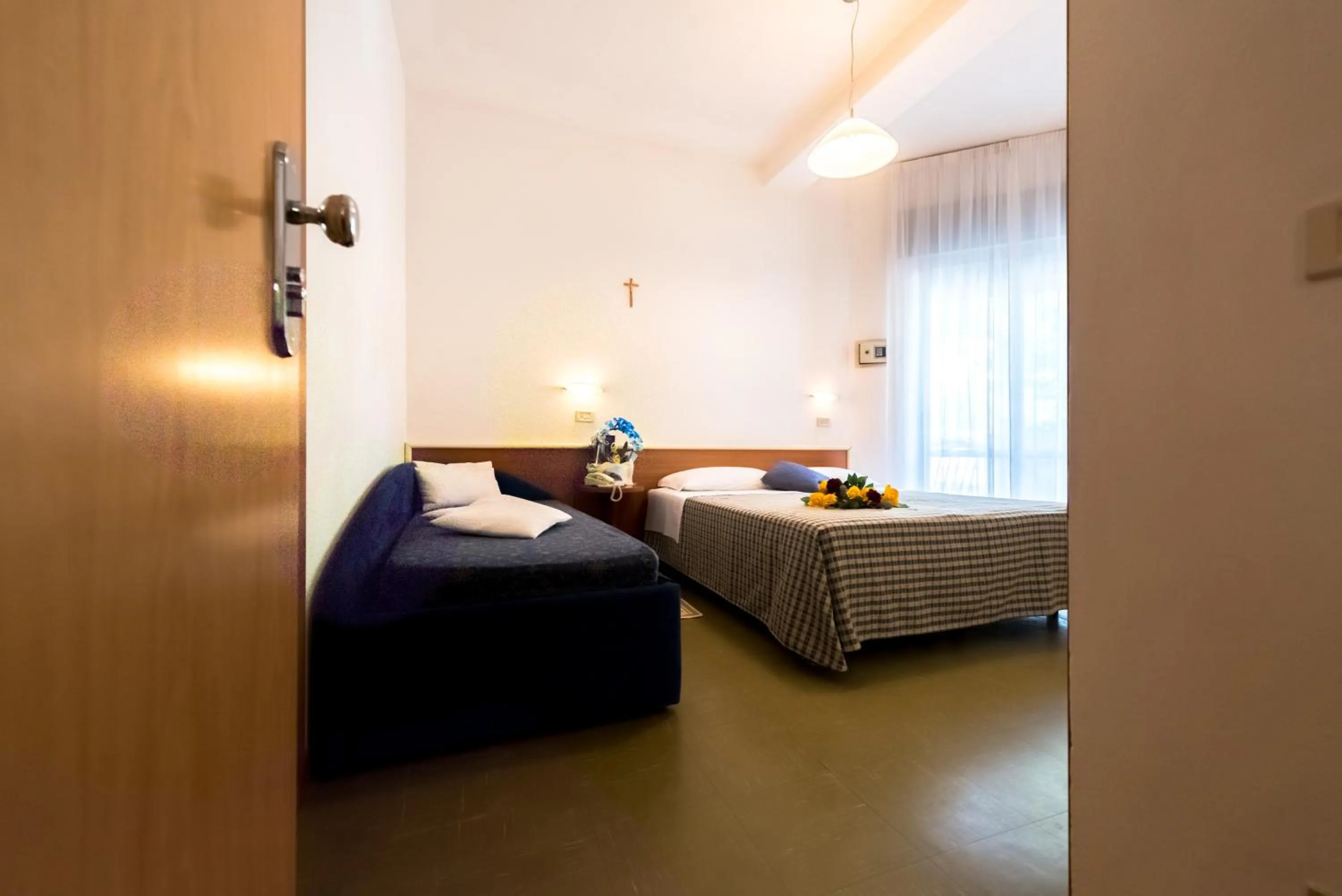 Bed in Hotel Lem-Casadei