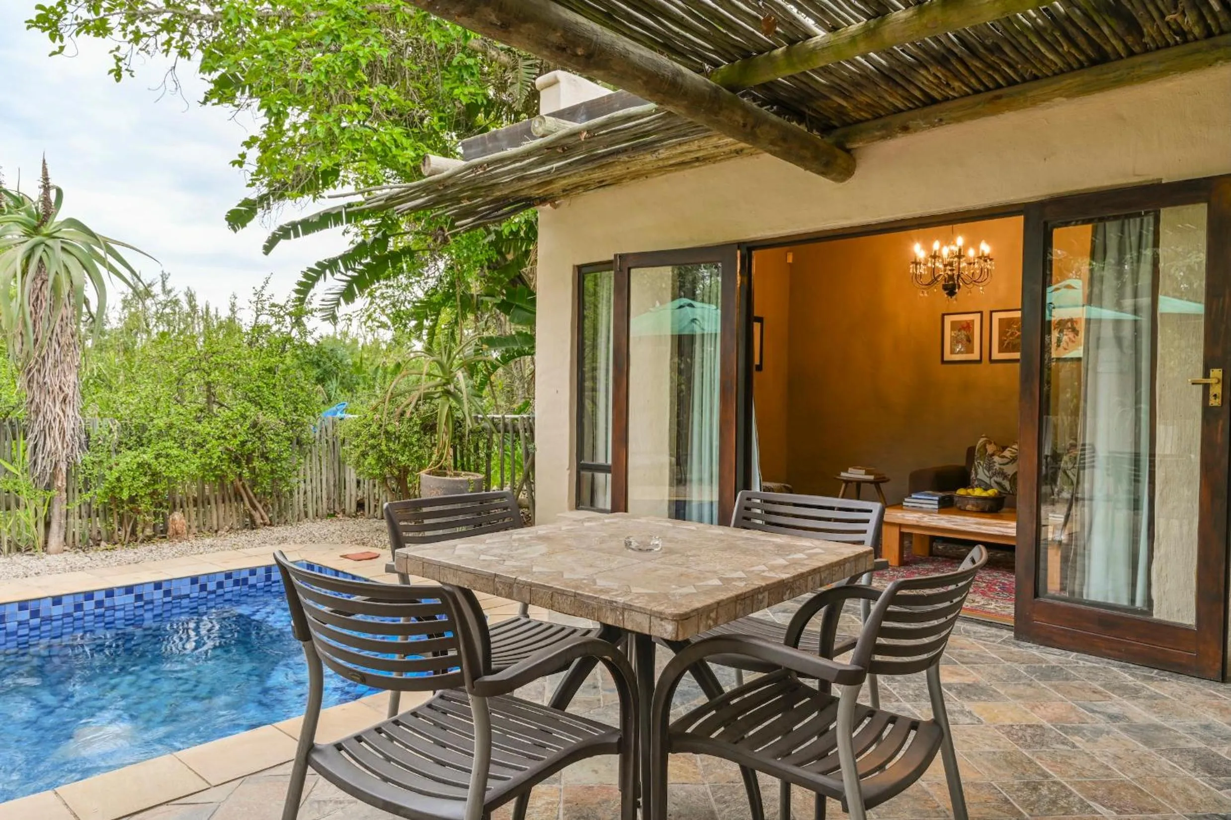 Patio in Woodall Country House and Spa