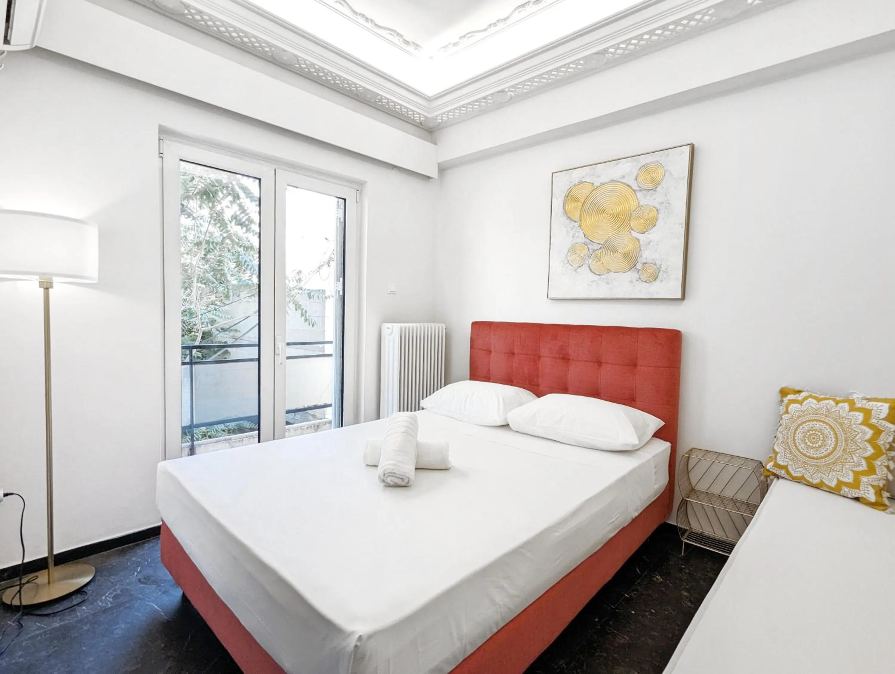 Bed in Acropolis View Dream Apartments