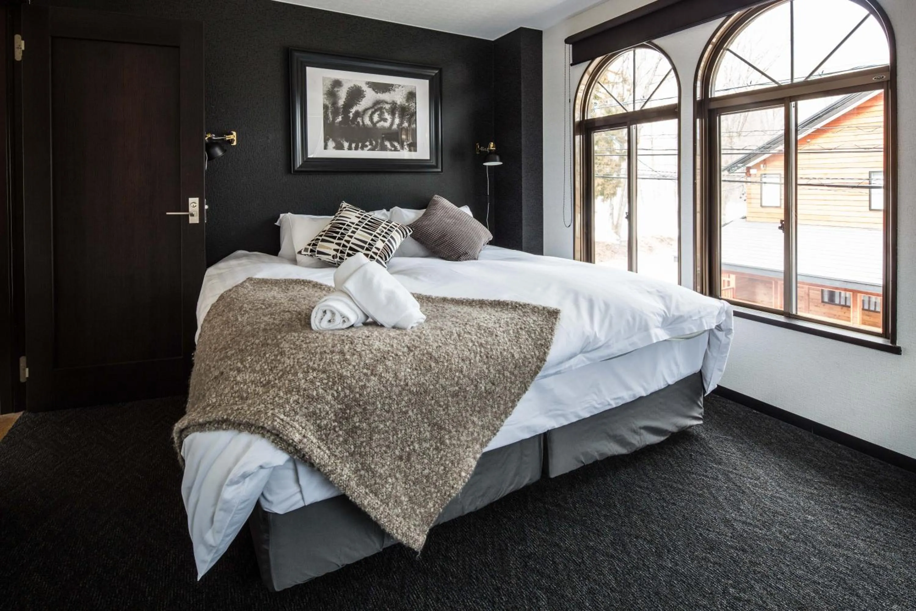 Bed in Hotel Villa Hakuba by HHG