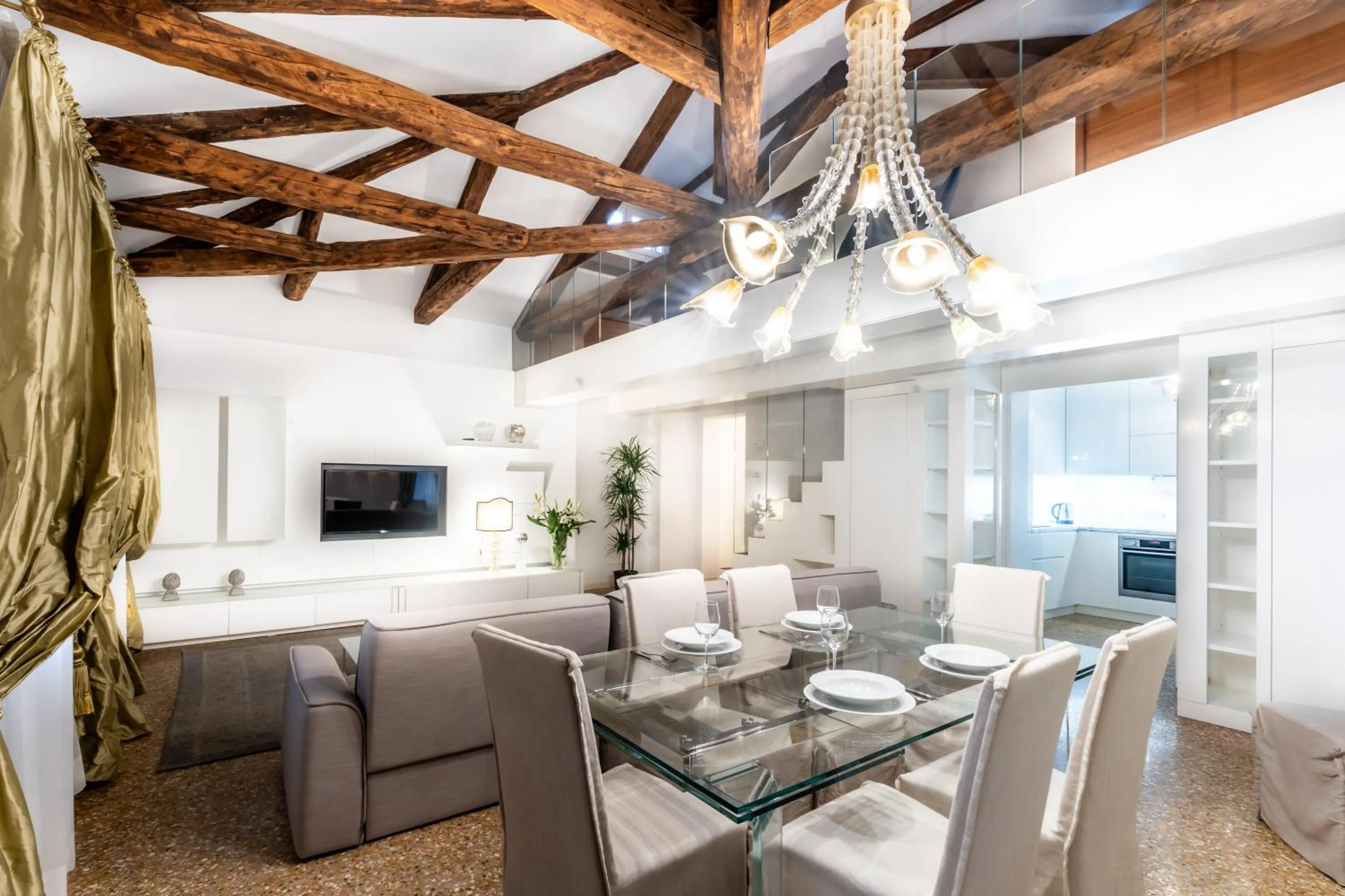 Living room in San Teodoro Palace - Luxury Apartments