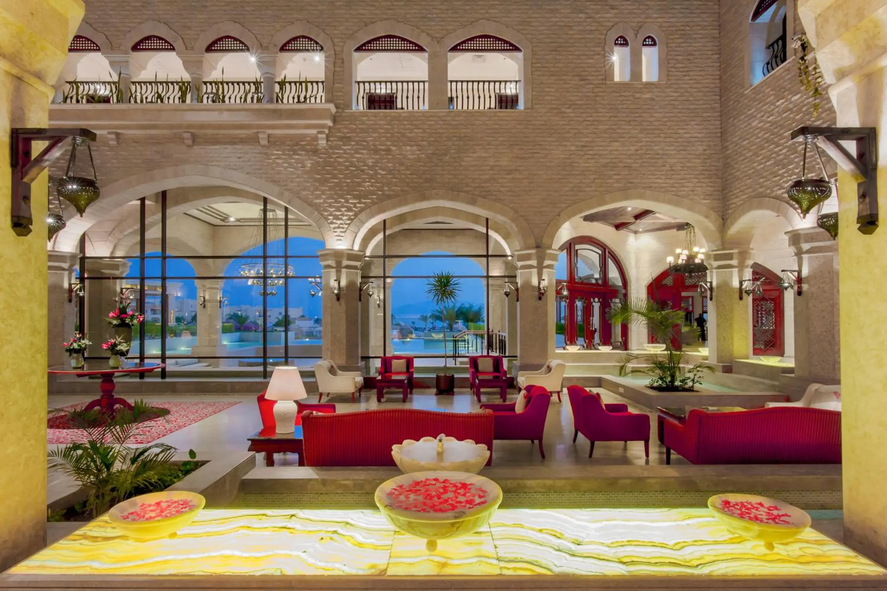 Lobby or reception in Kempinski Hotel Soma Bay Lobby or reception in Kempinski Hotel Soma Bay