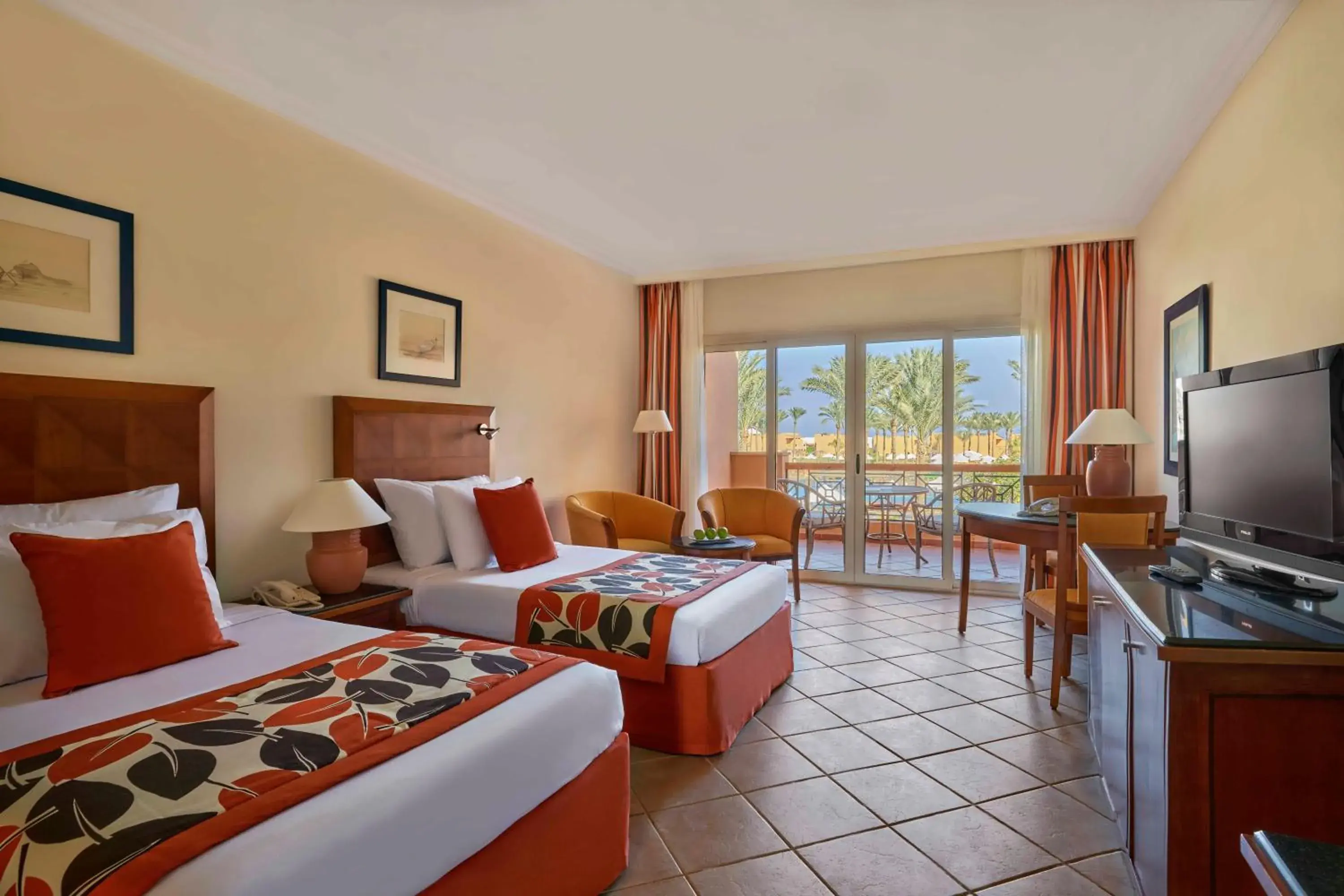 Superior Twin Room with Pool View in JAZ Grand Marsa Superior Twin Room with Pool View in JAZ Grand Marsa