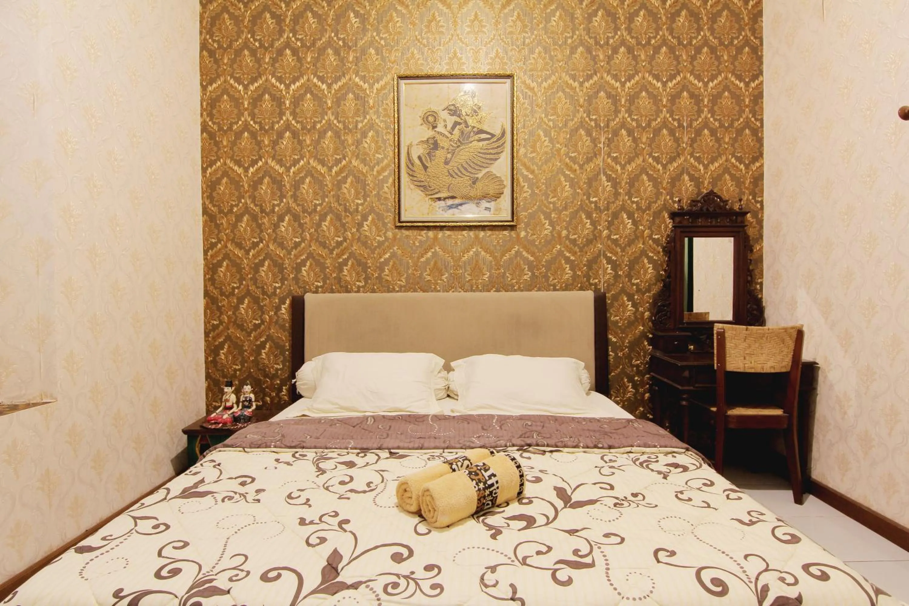 Bed in Pendopo Andari Homestay