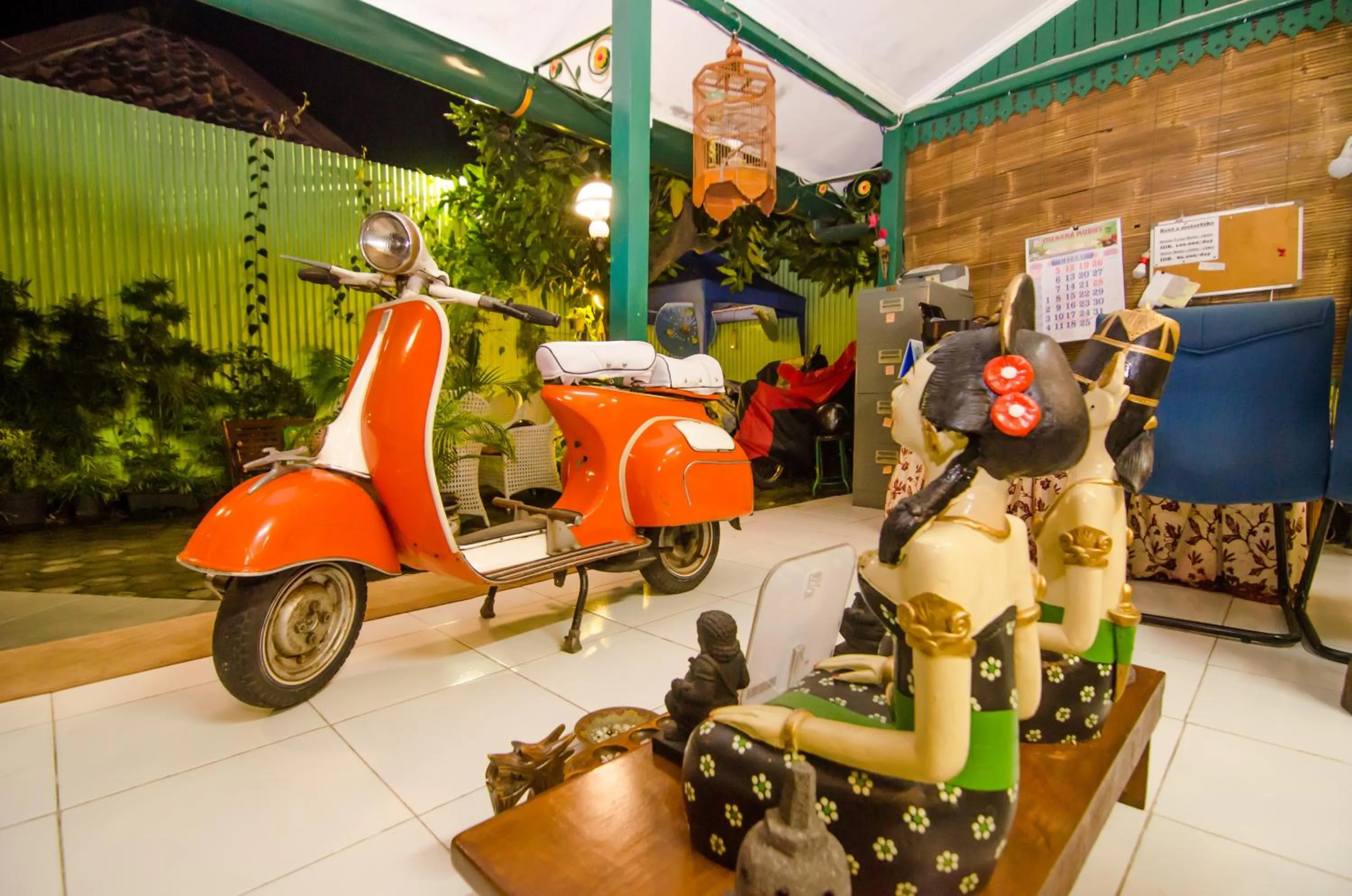 Decorative detail in Pendopo Andari Homestay