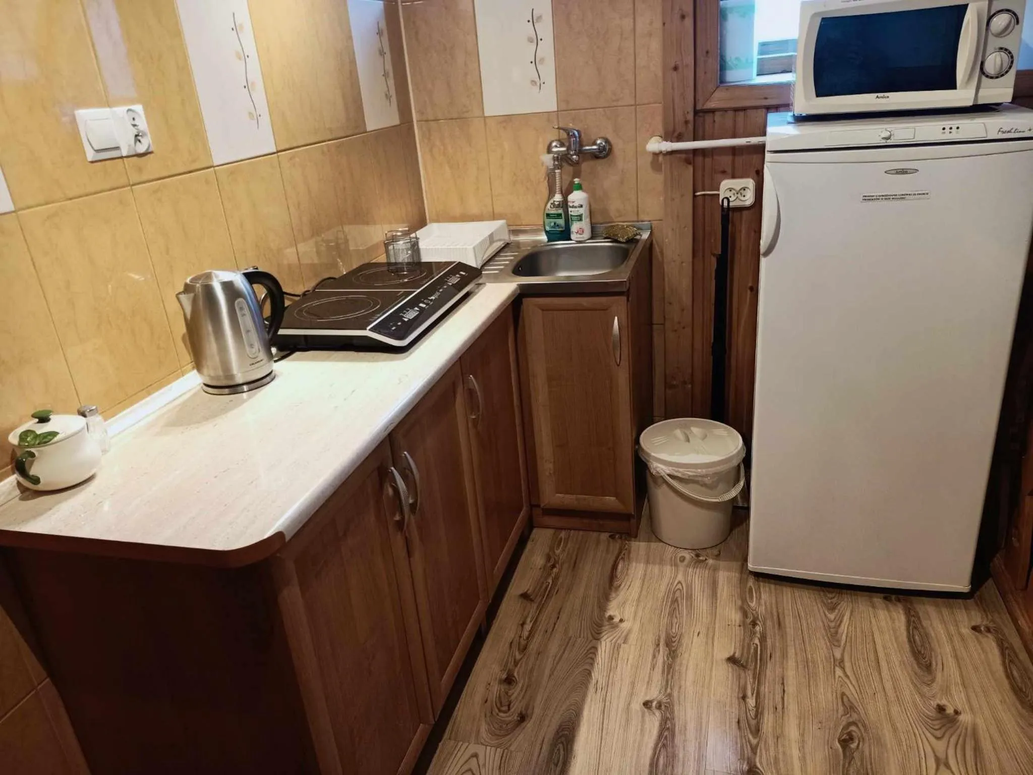 Kitchen or kitchenette in Noclegi U Reni