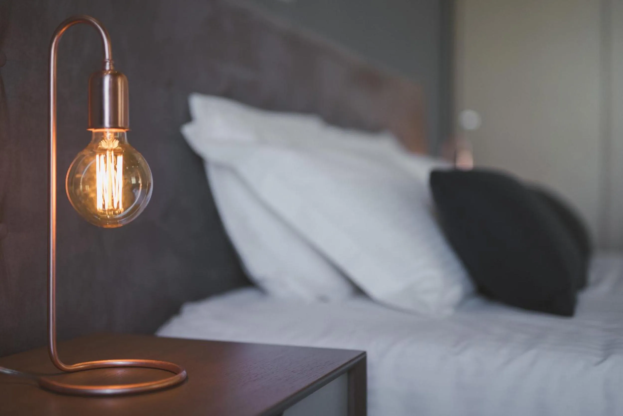 Decorative detail, Bed in Bluebell Luxury Suites
