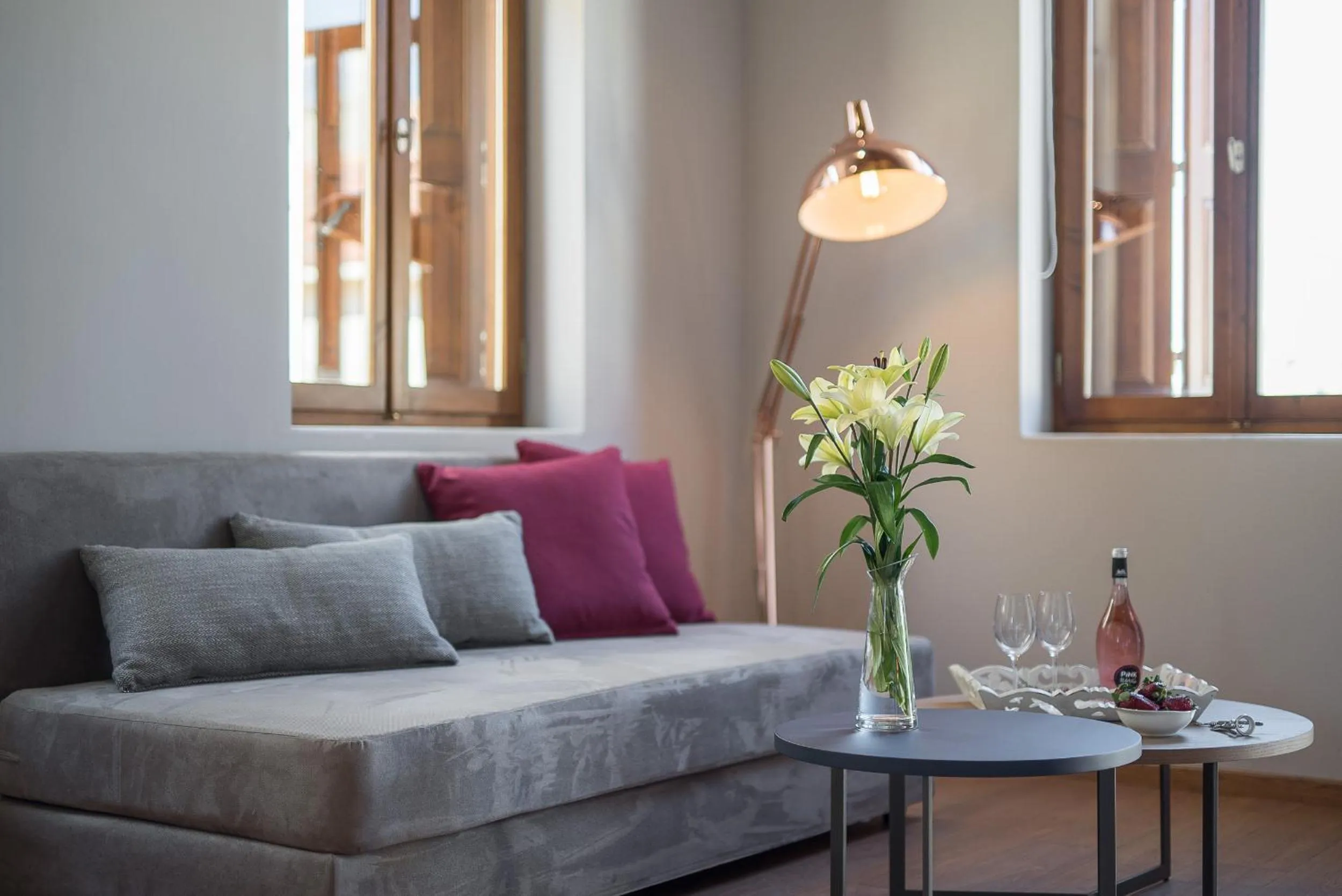 Living room in Bluebell Luxury Suites