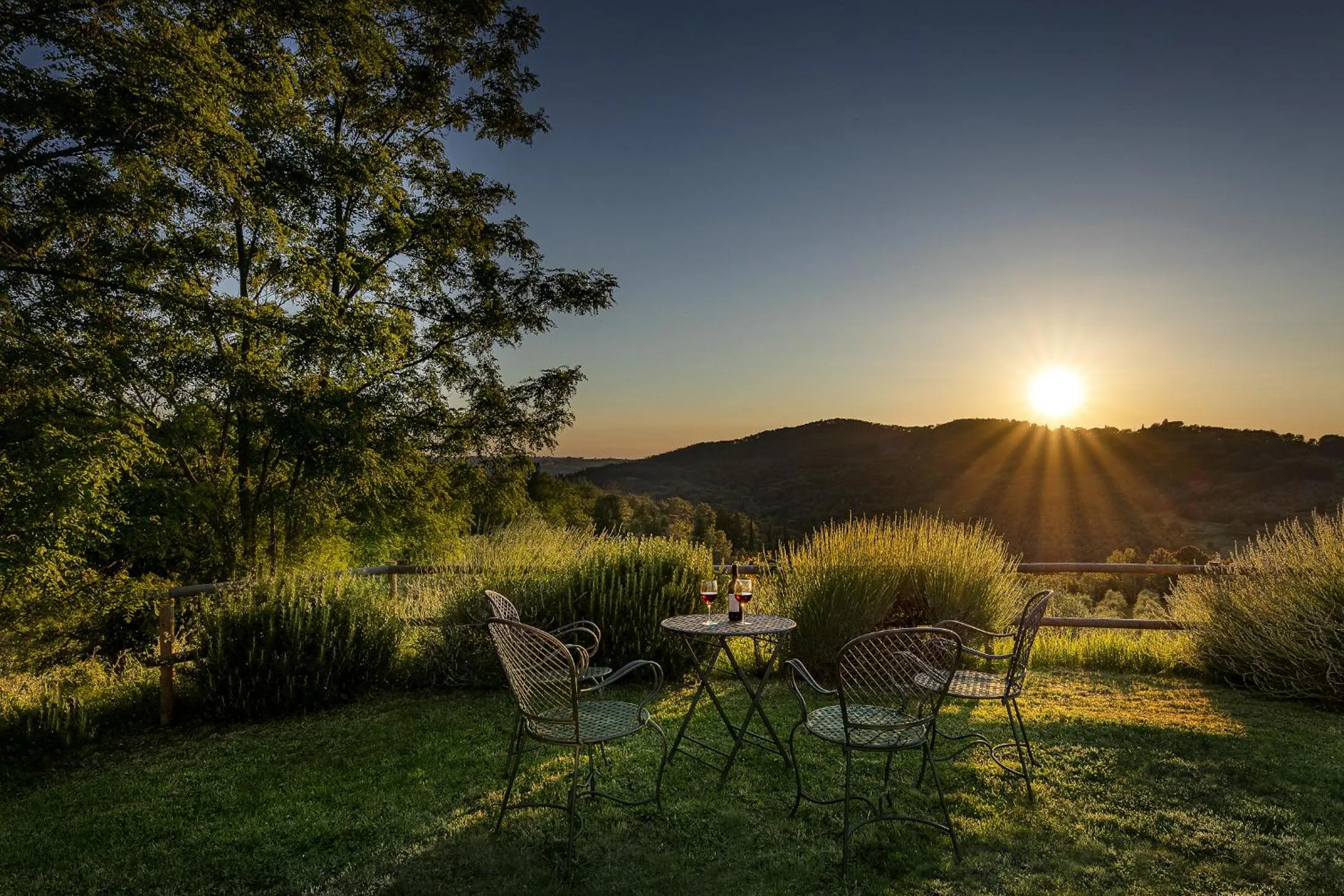Sunset in Castello di Cafaggio