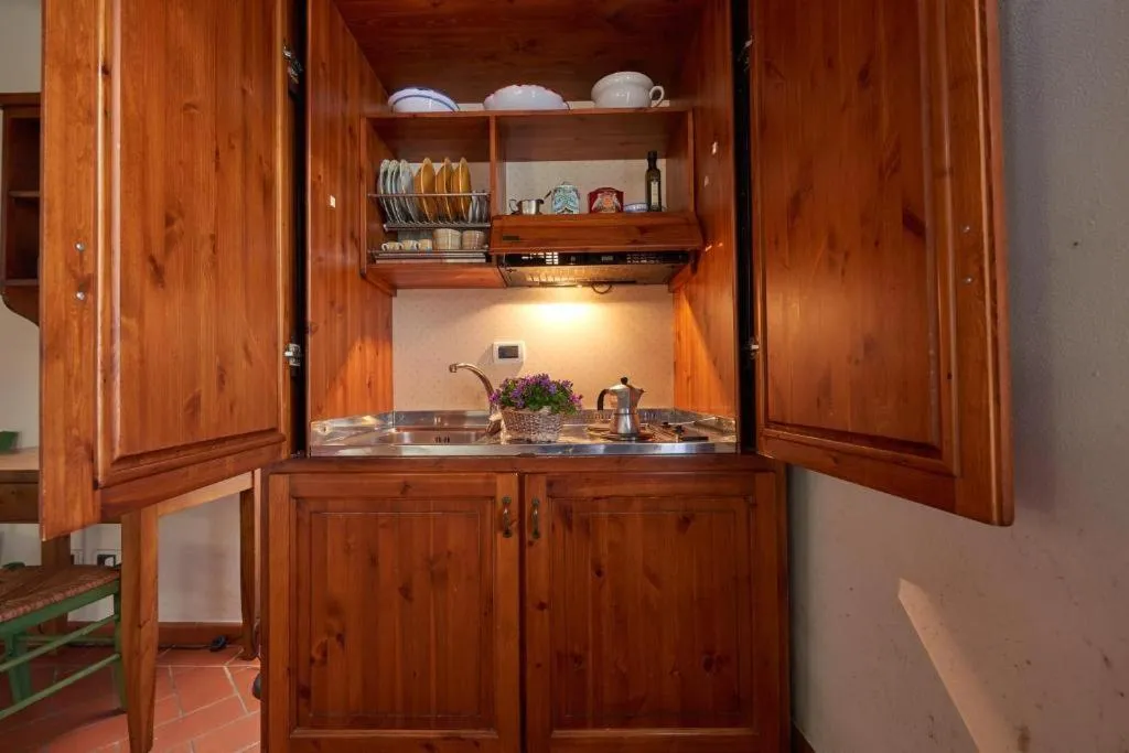 Kitchen or kitchenette in Castello di Cafaggio