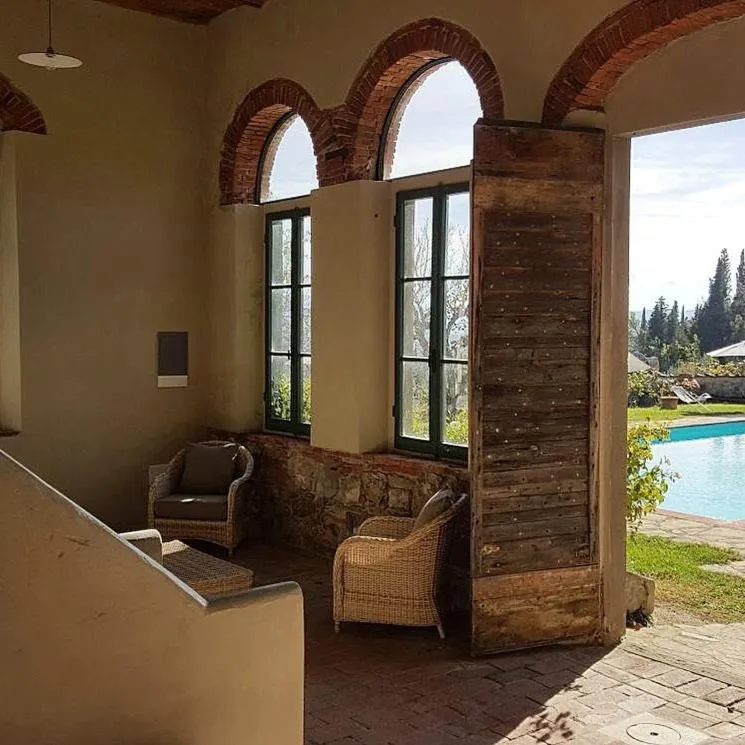 Pool view in Castello di Cafaggio