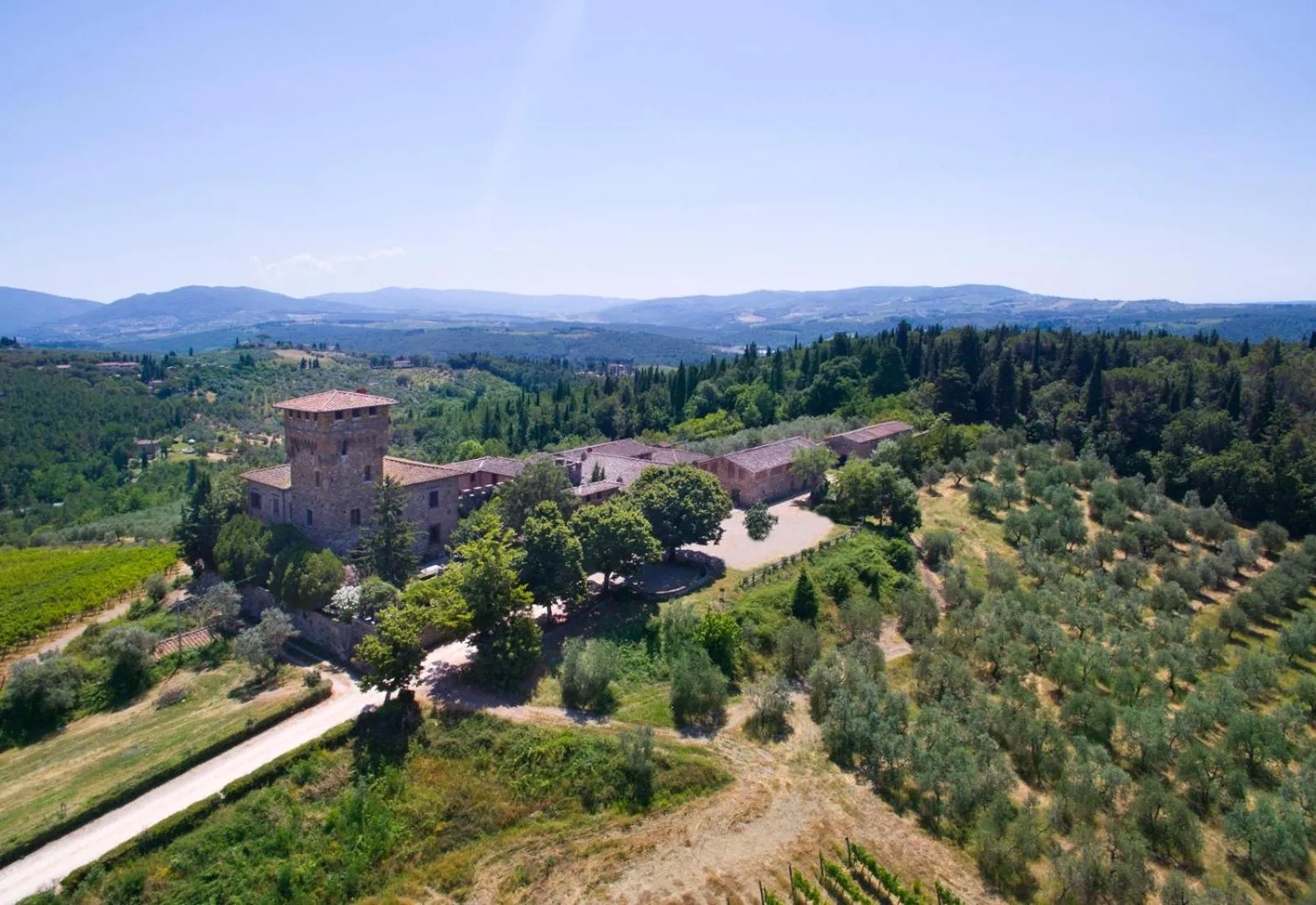 Bird's eye view in Castello di Cafaggio