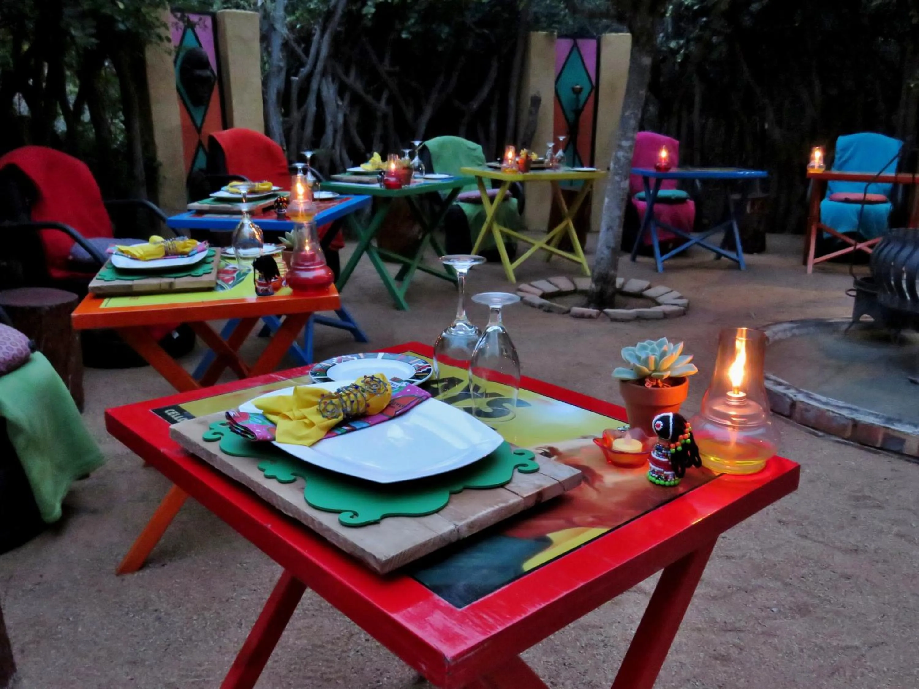 Restaurant/places to eat in Wielewaal Bush Lodge