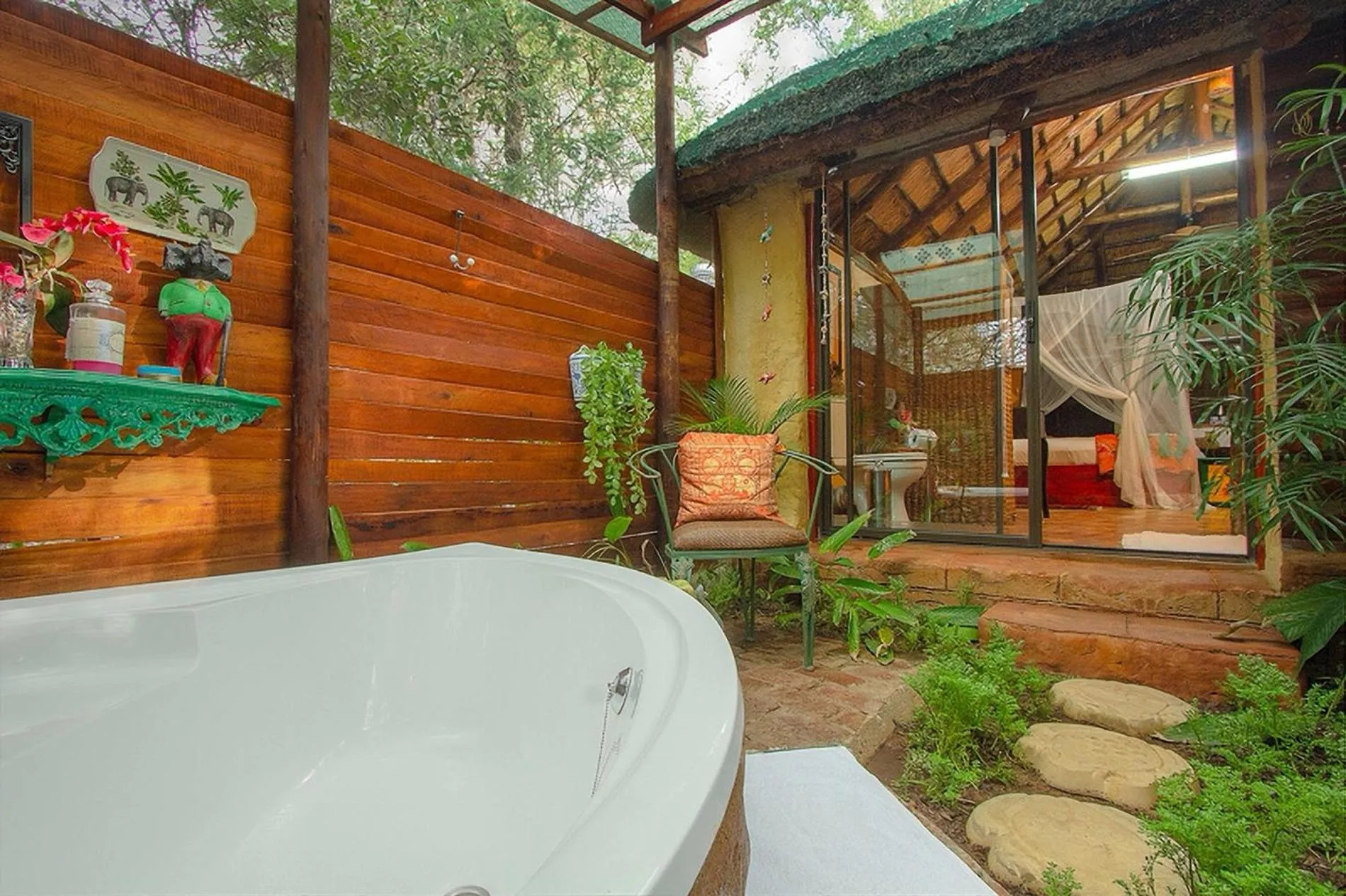 Toilet in Wielewaal Bush Lodge