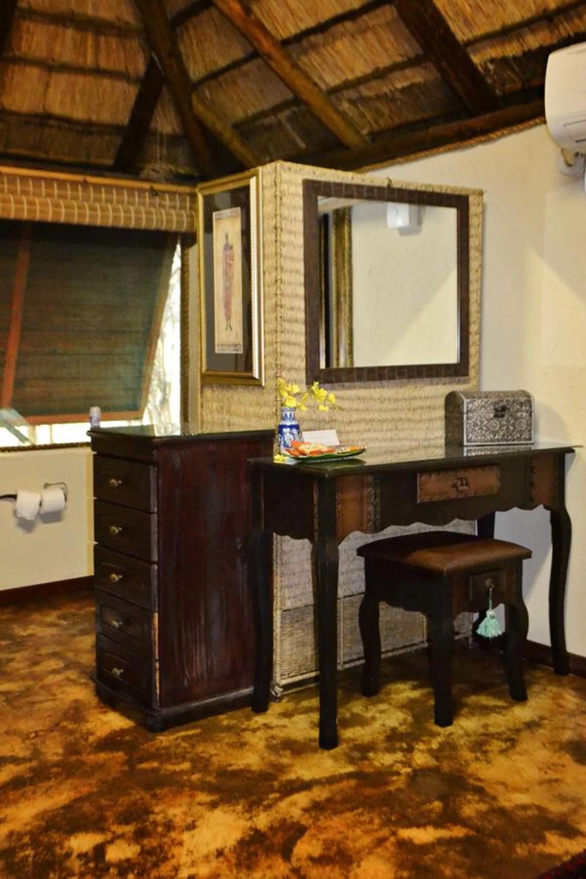 Decorative detail in Wielewaal Bush Lodge