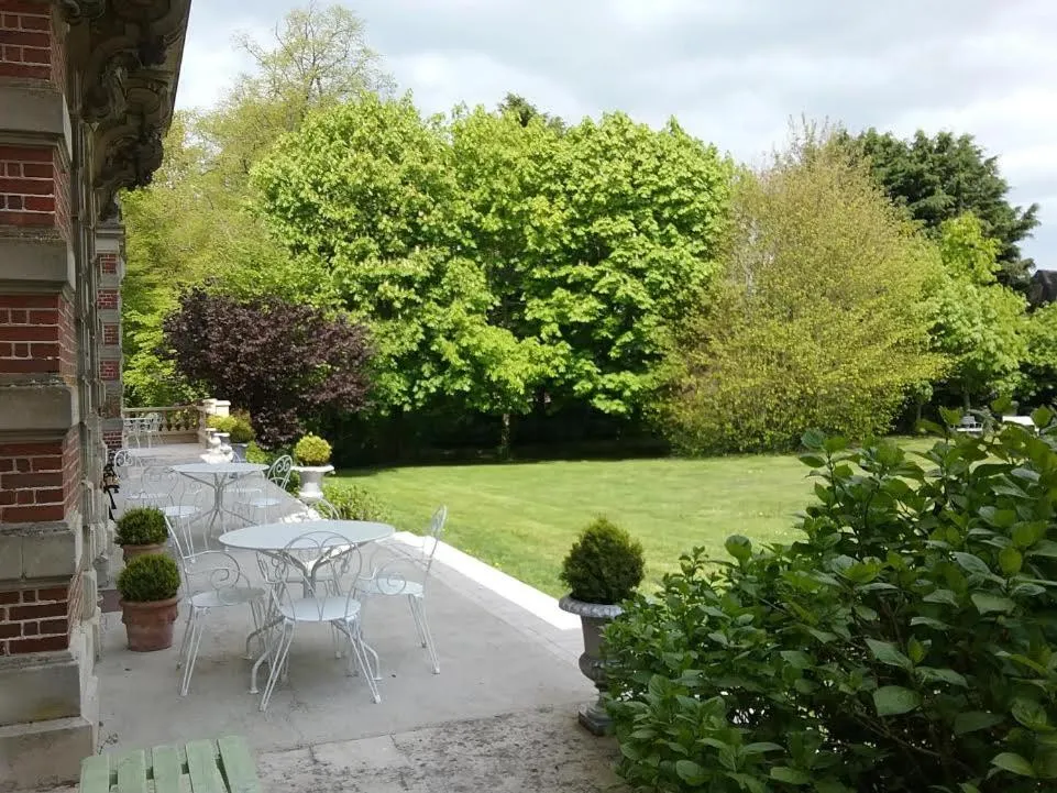 Garden view in Château des marronniers