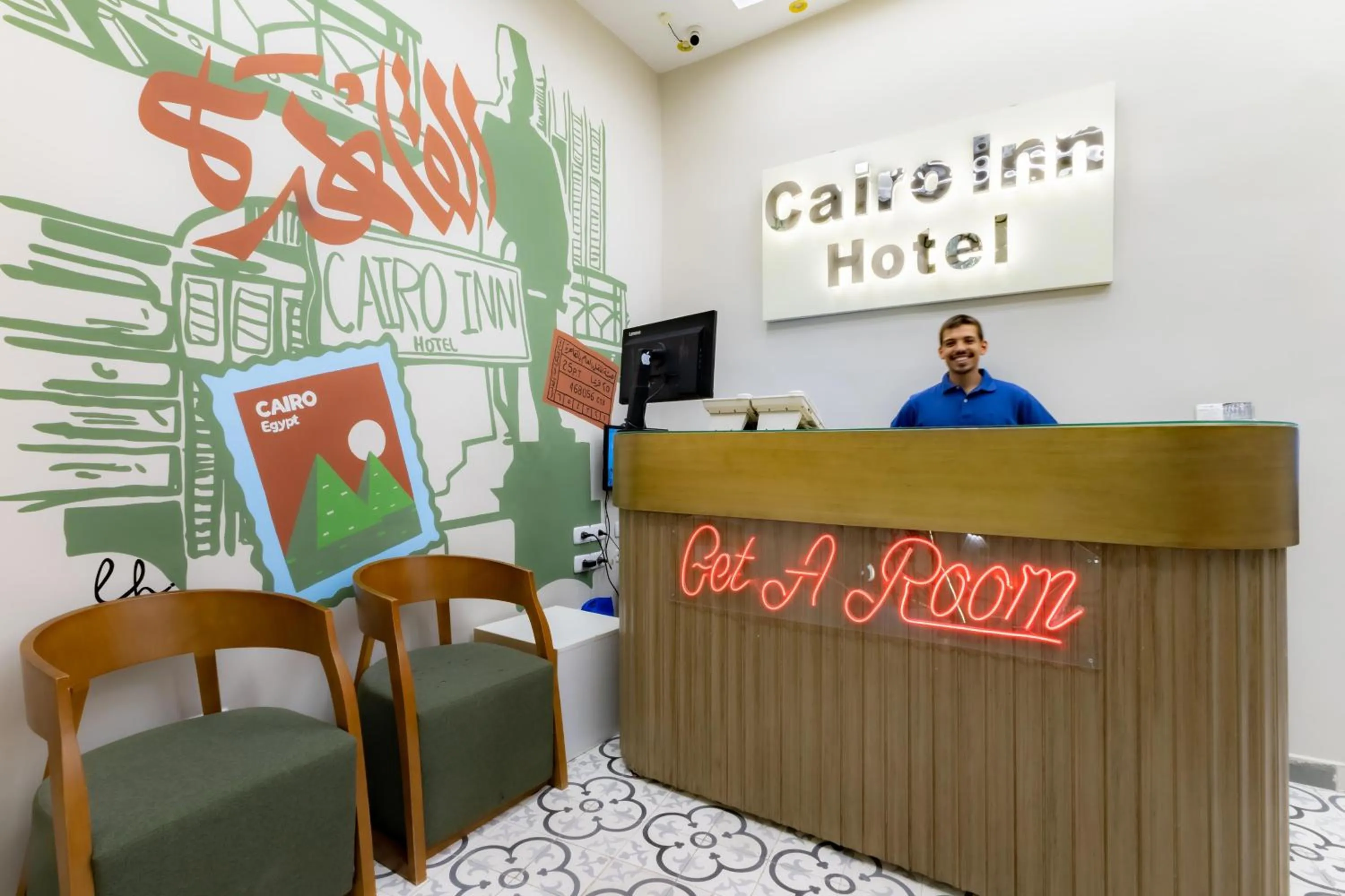 Lobby or reception in Cairo Inn