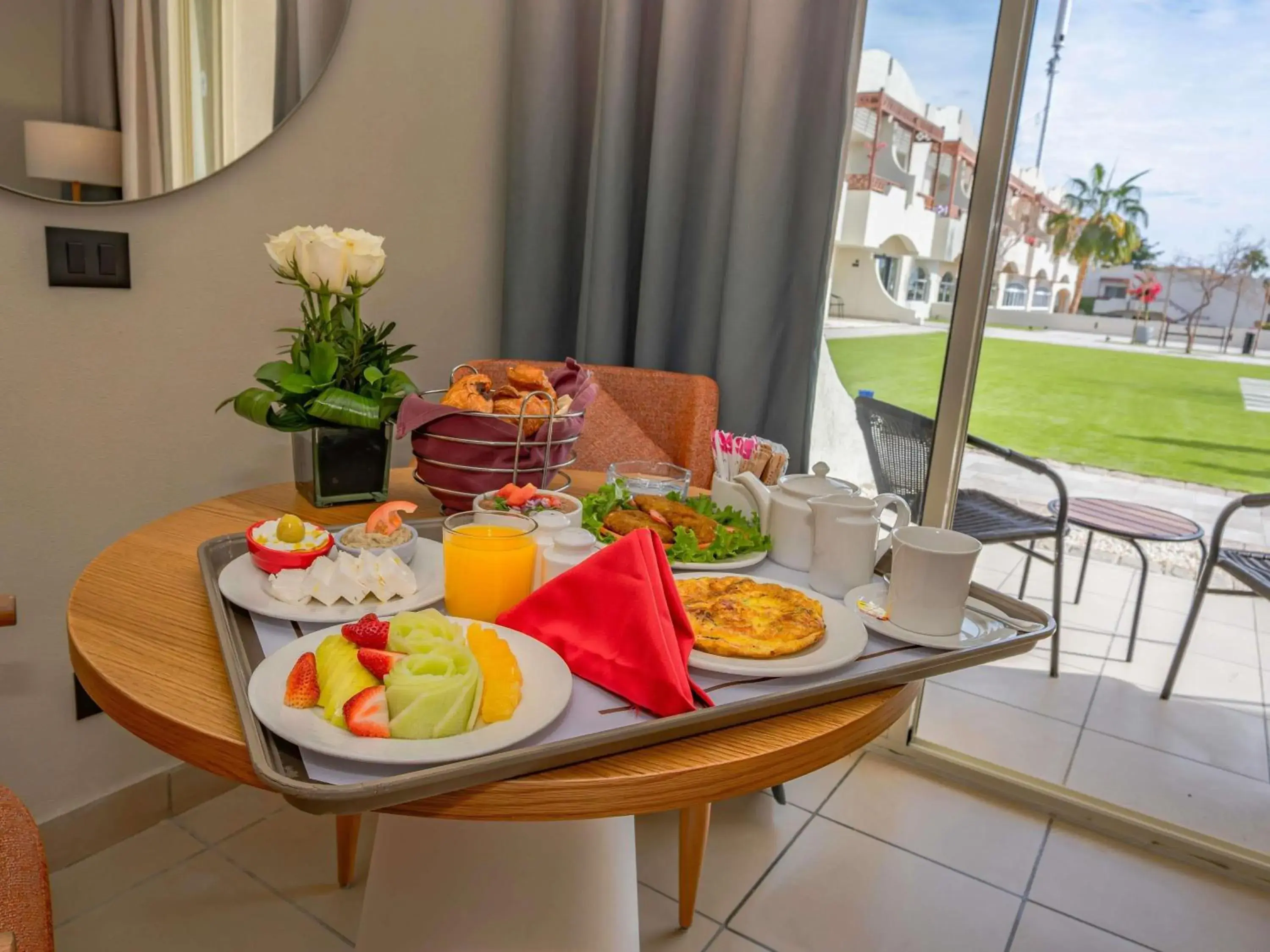 Breakfast in Naama Bay Promenade Beach Resort Managed By Accor Breakfast in Naama Bay Promenade Beach Resort Managed By Accor