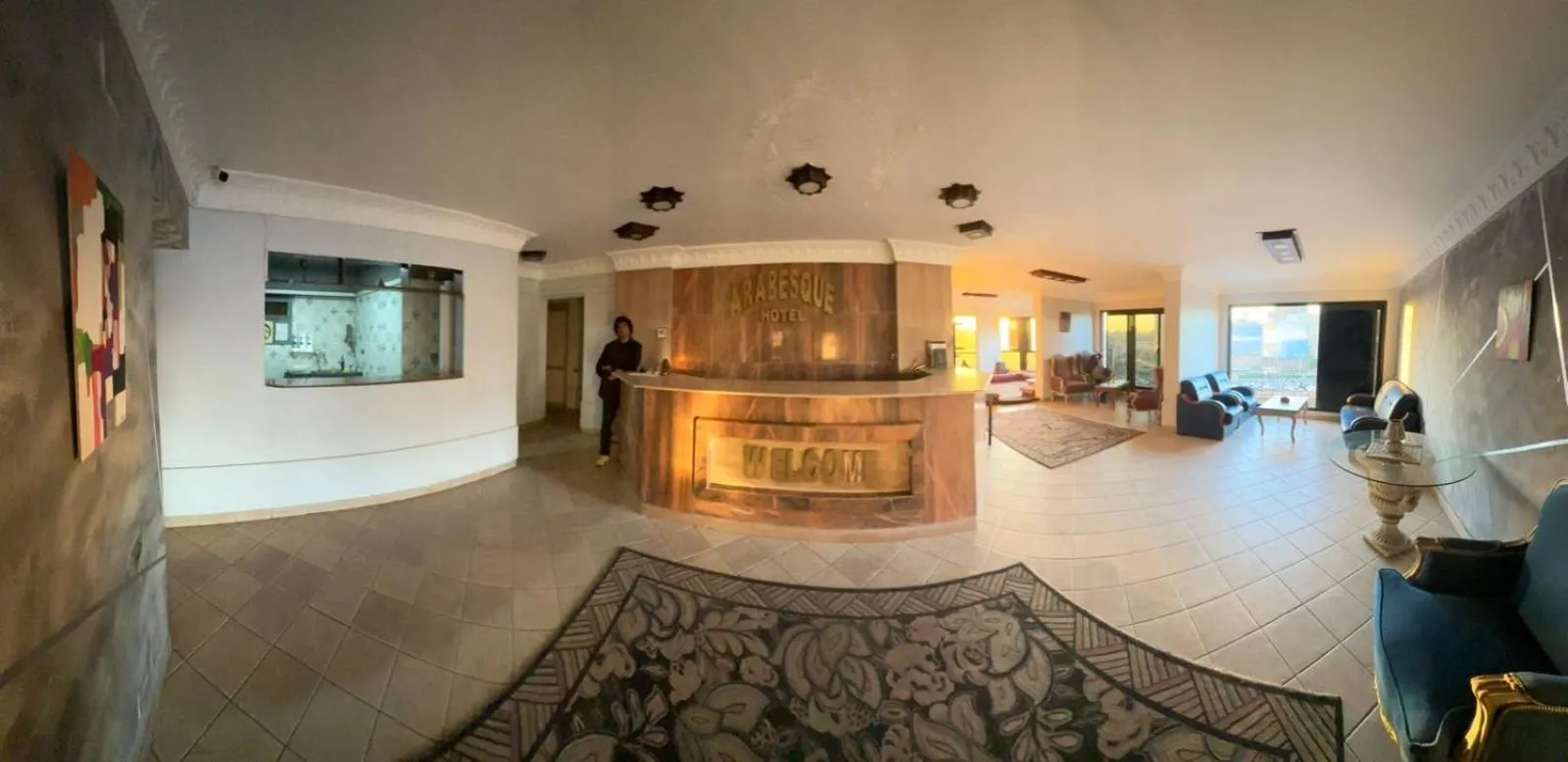 Seating area in Arabesque Hotel