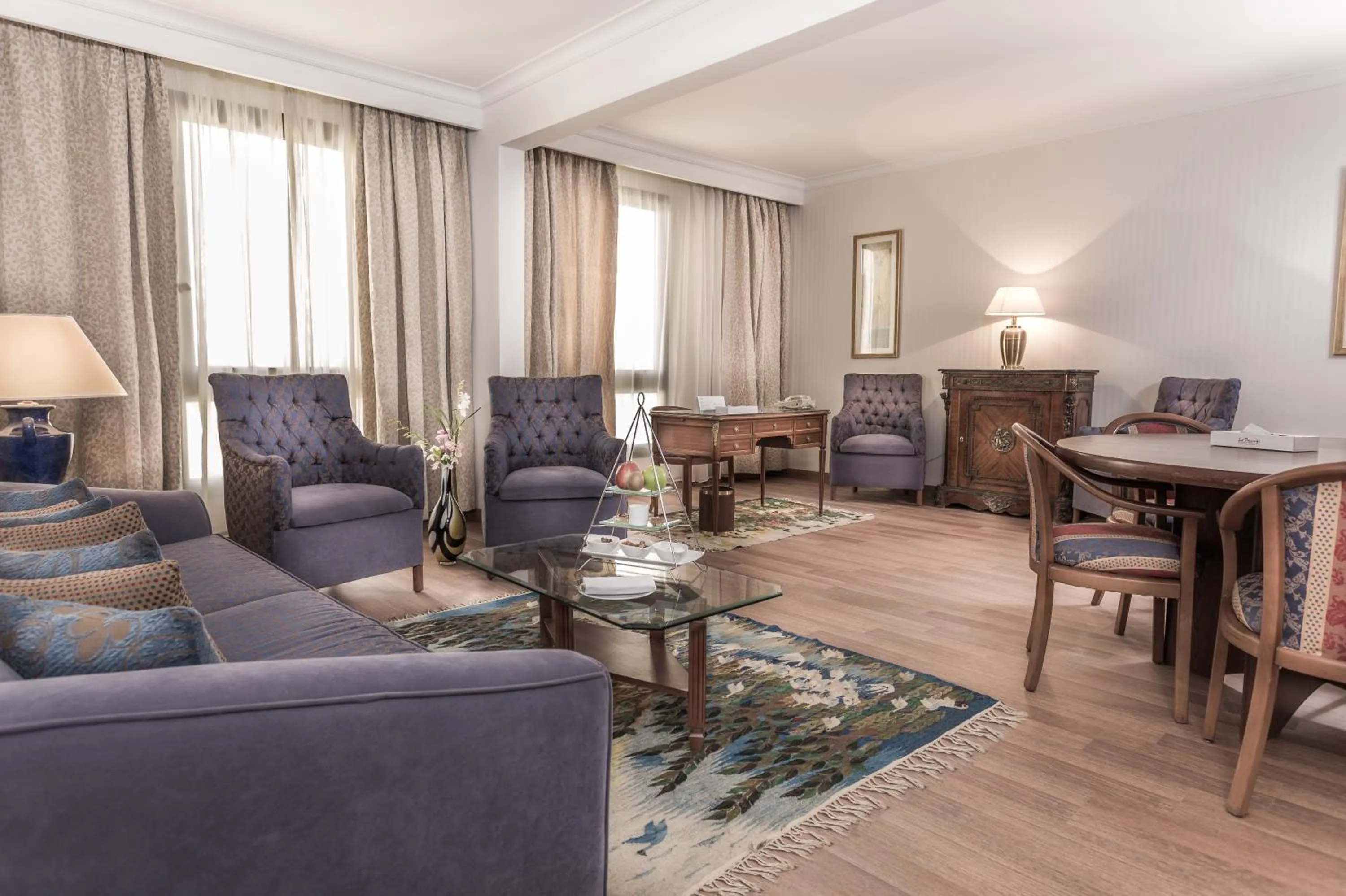 Living room in Le Passage Cairo Hotel & Casino