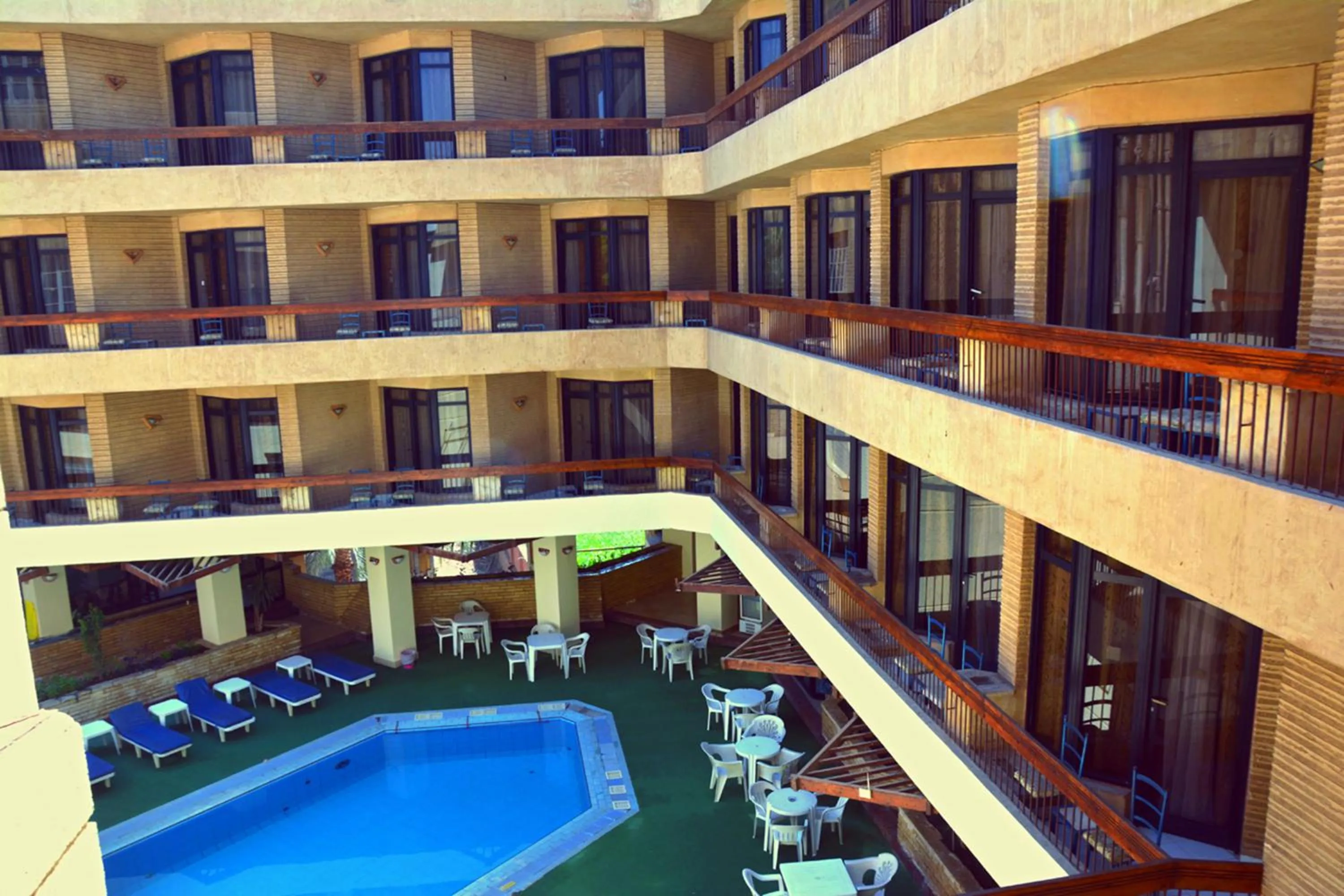 Pool view in Gaddis Hotel, Suites and Apartments
