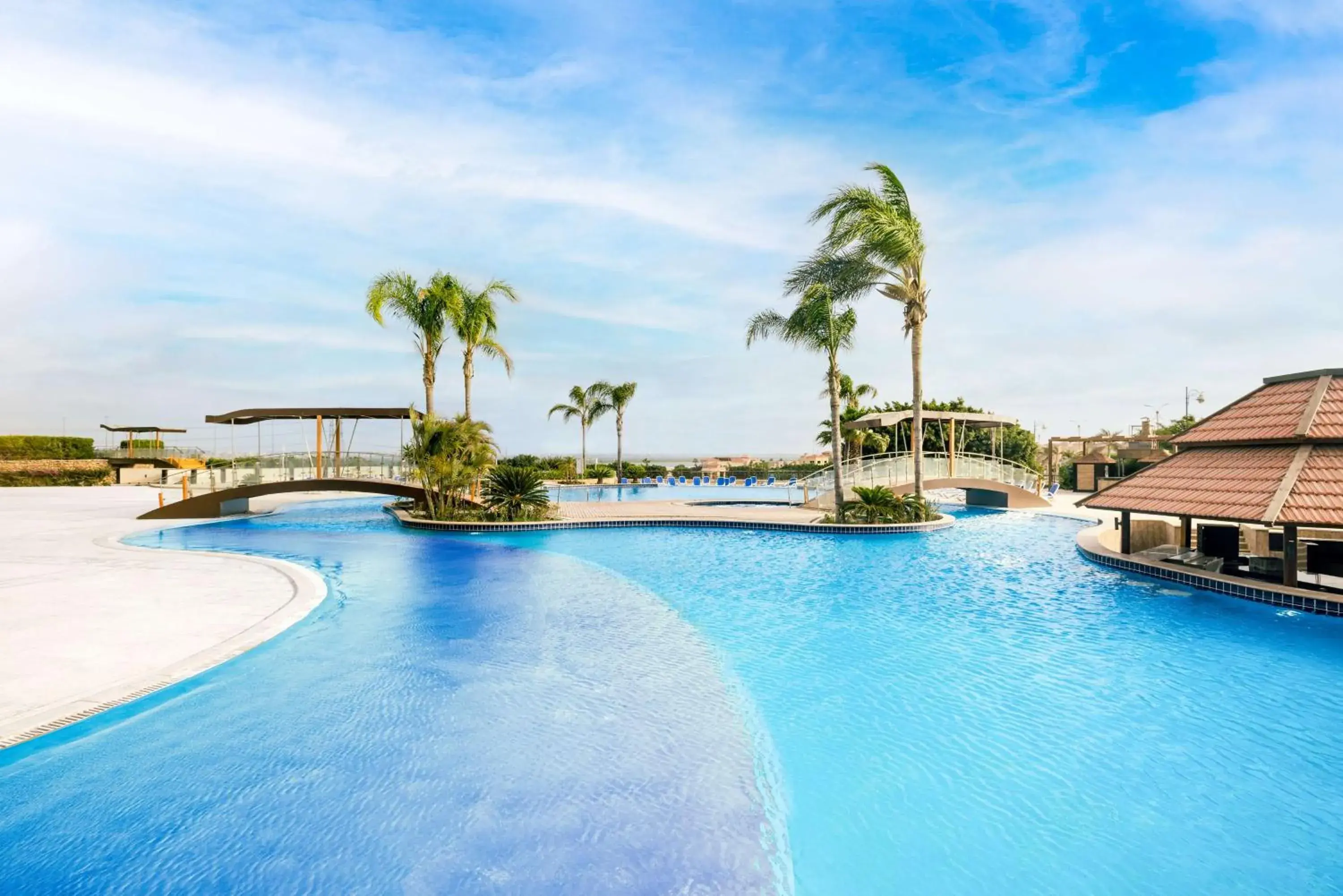 Pool view in Radisson Blu Hotel & Convention Center, Alexandria Pool view in Radisson Blu Hotel & Convention Center, Alexandria