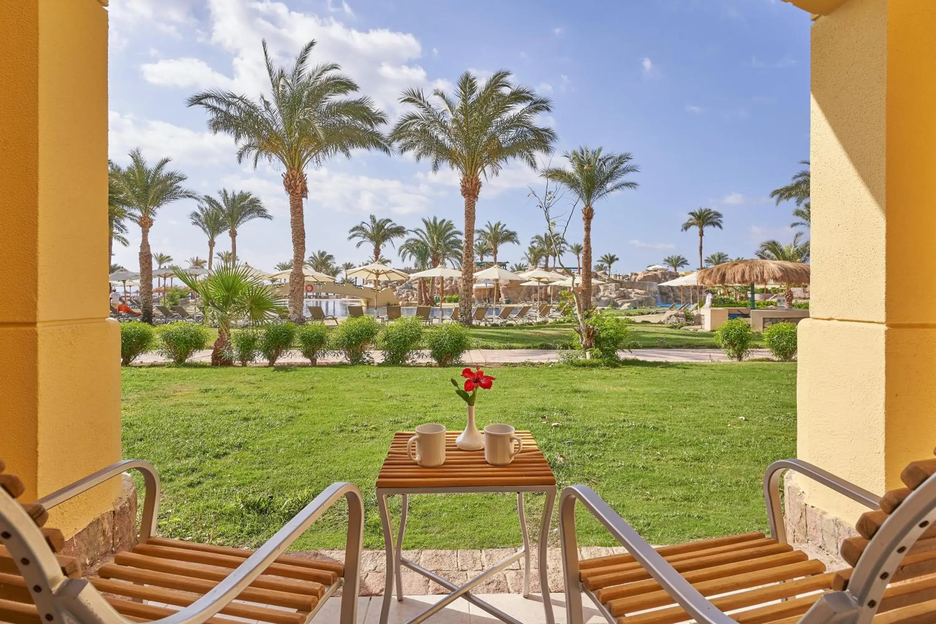 Pool view Room king bed in The Bayview Taba Heights Resort Pool view Room king bed in The Bayview Taba Heights Resort