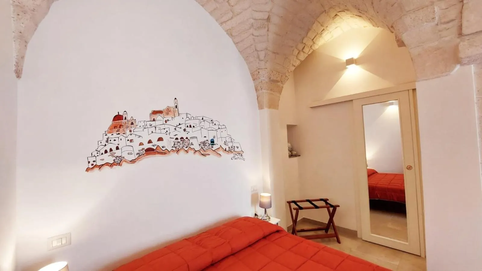 View (from property/room), Bed in Aurasia Al Borgo Antico