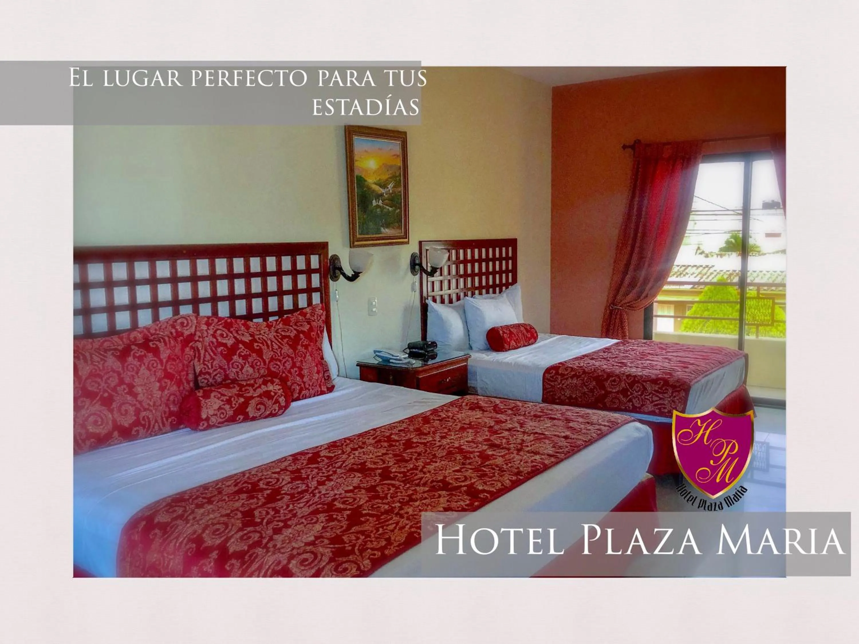 Bed in Hotel Plaza Maria