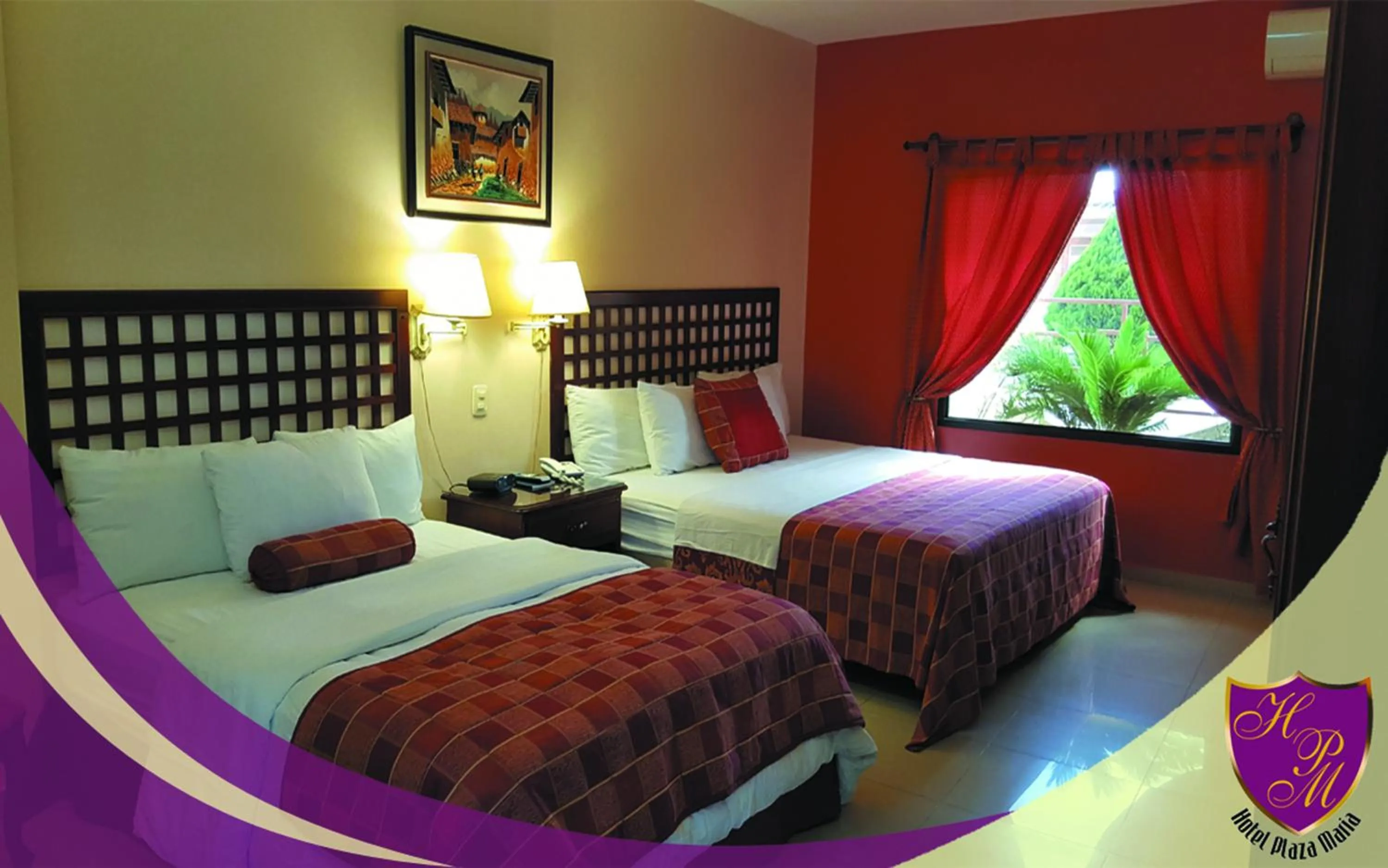 Bed in Hotel Plaza Maria