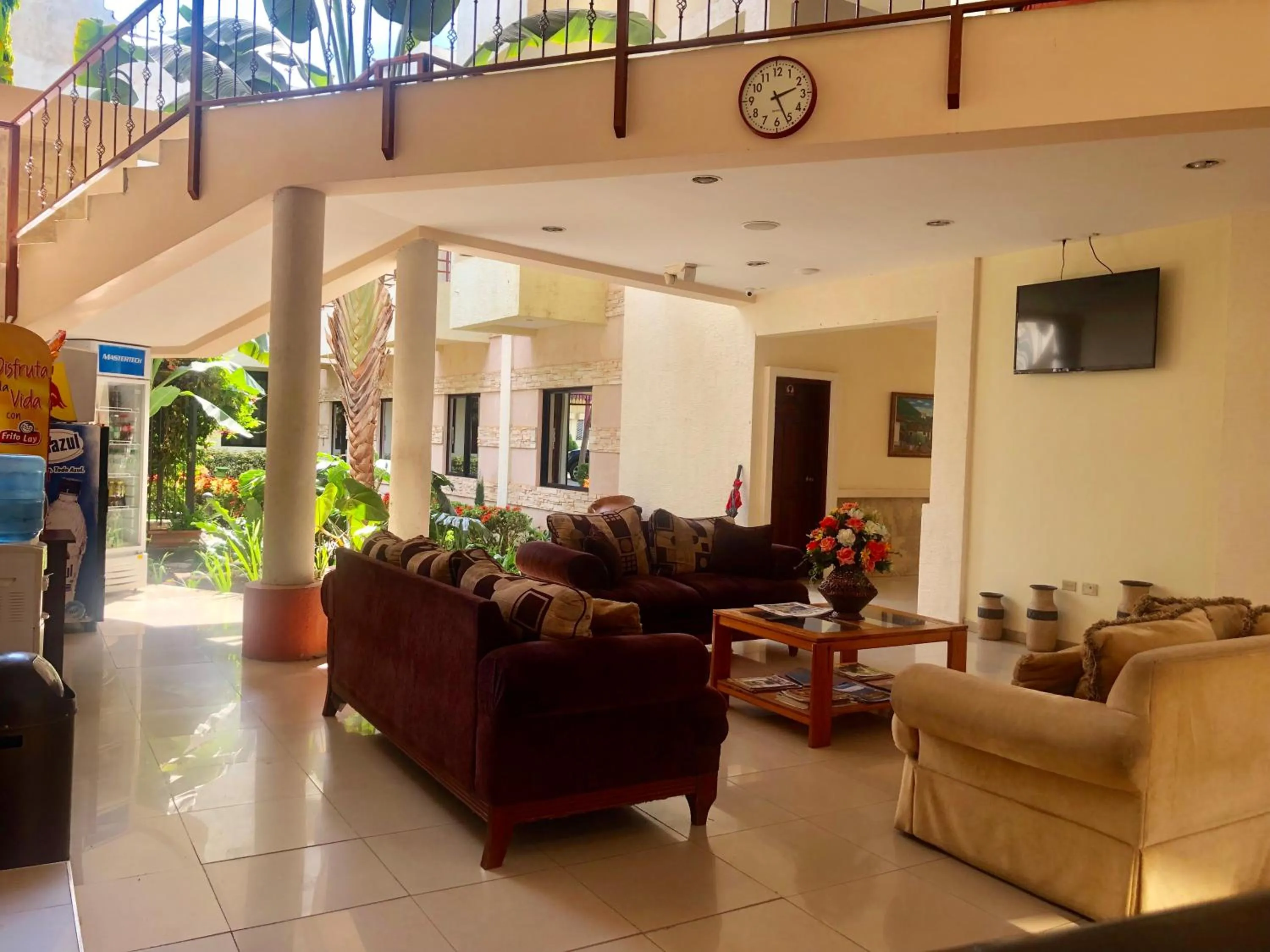 Lobby or reception in Hotel Plaza Maria