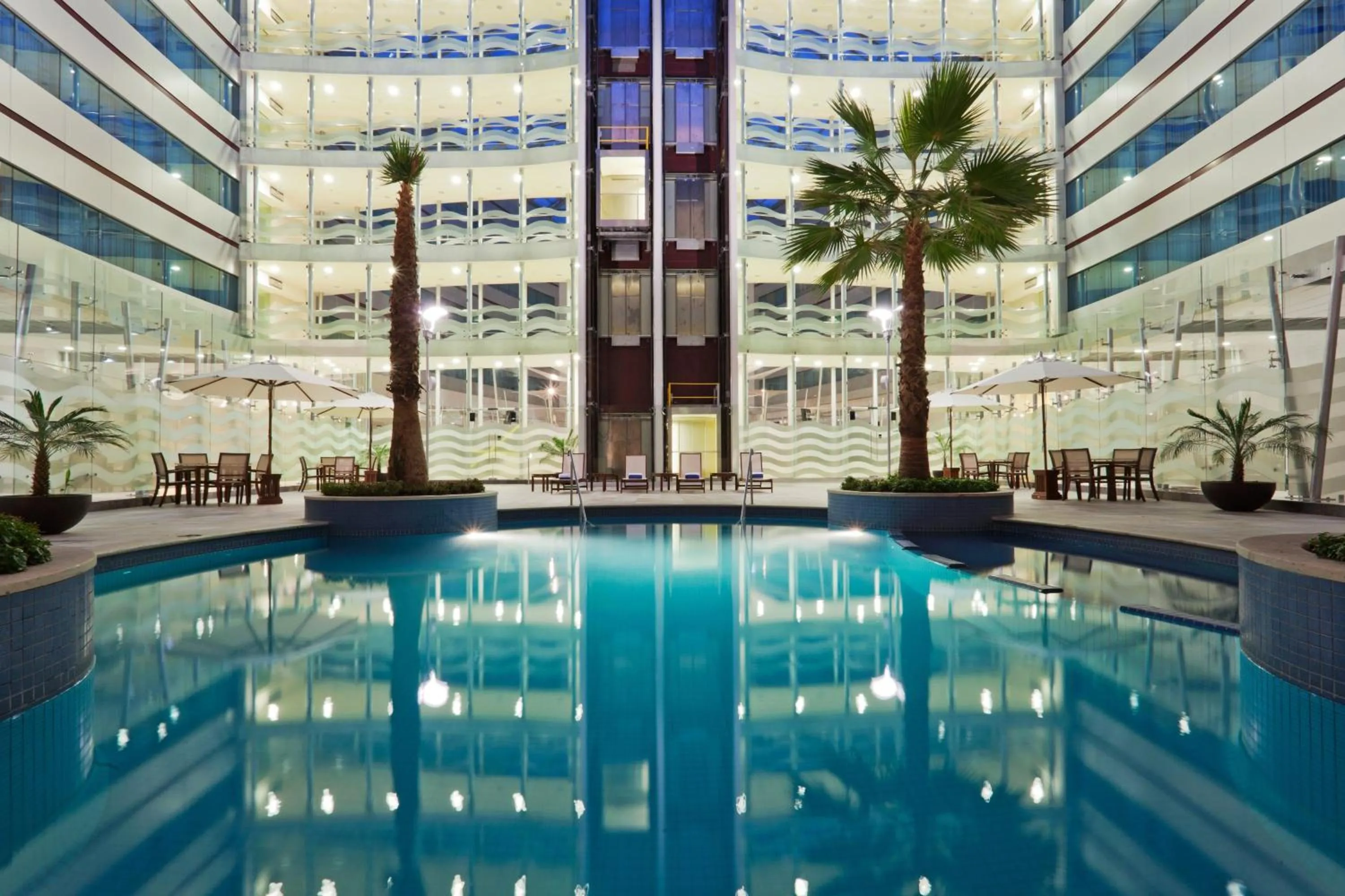 Swimming pool in Crowne Plaza Leon by IHG