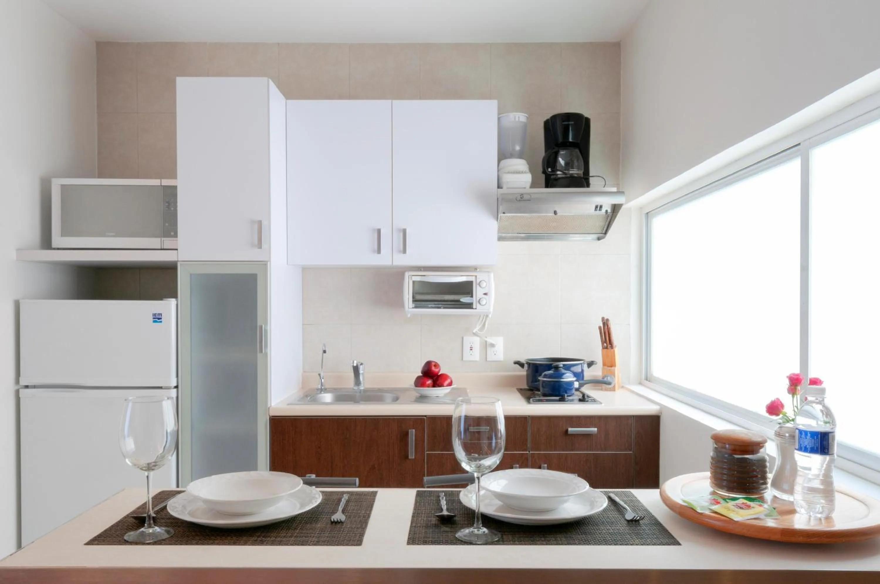 kitchen in Lombardo Suites