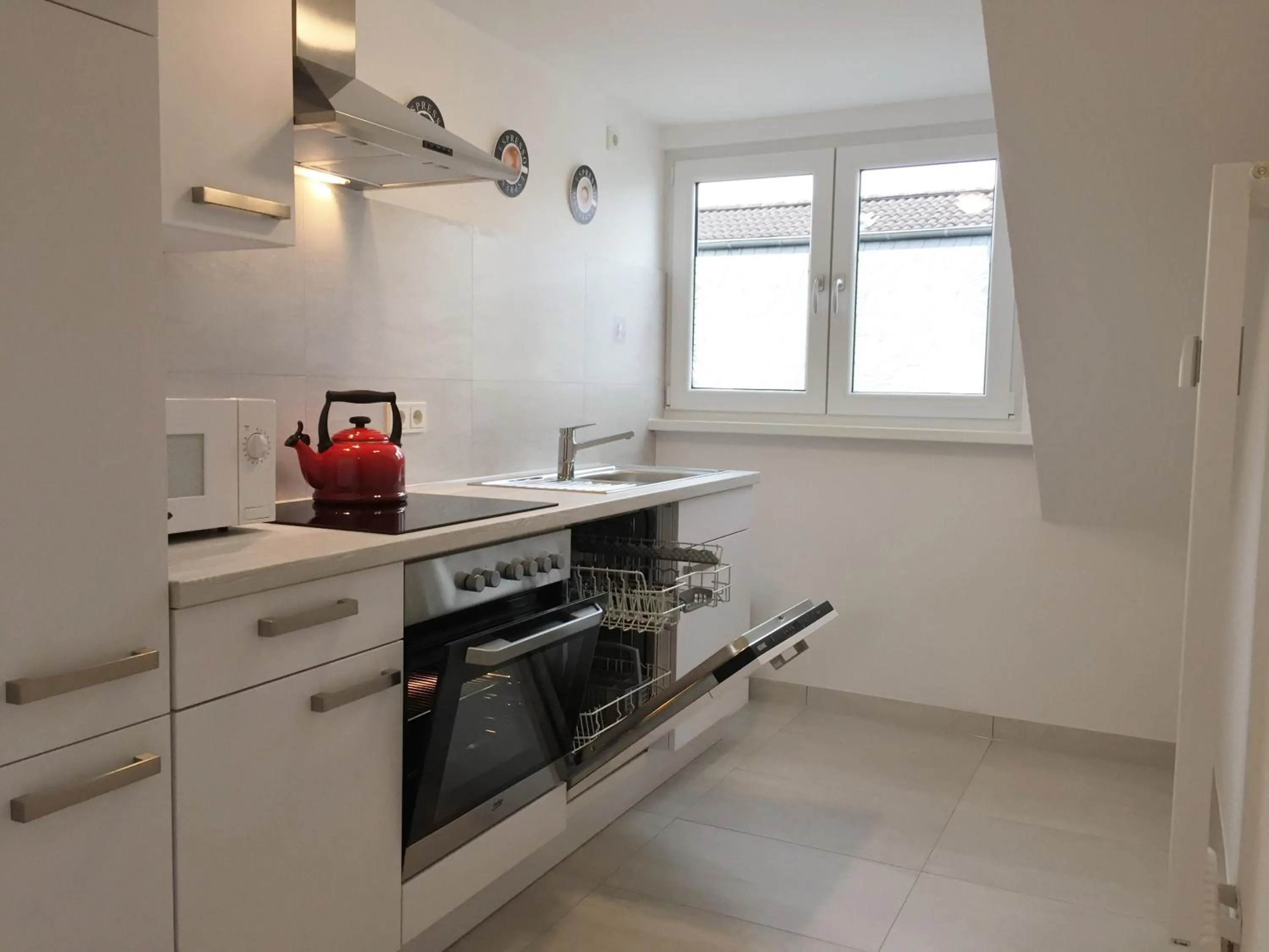 Kitchen or kitchenette in Ferienwohnung Kreuder