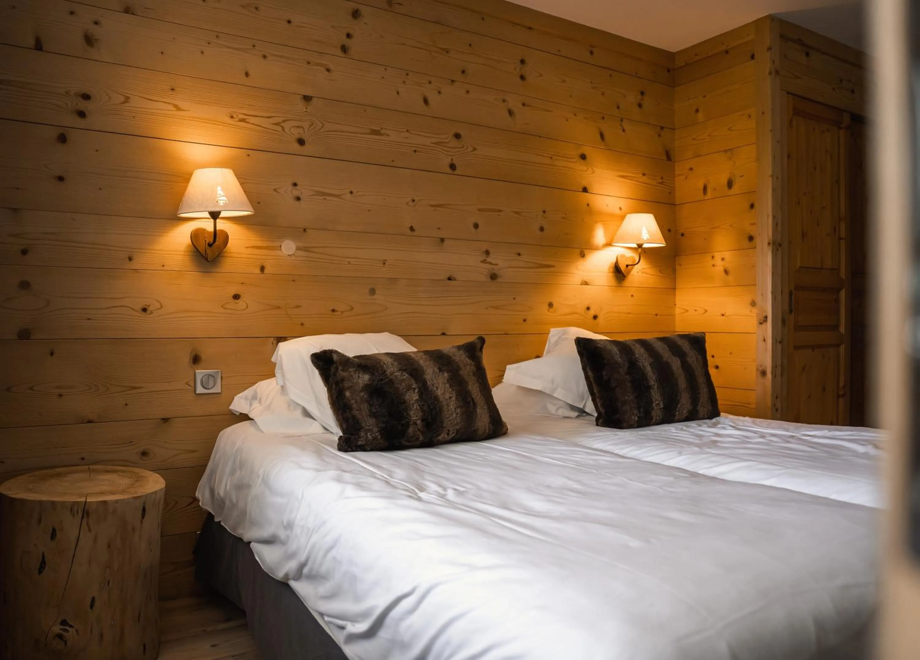 Bed in Maisons de montagne Le Samovar