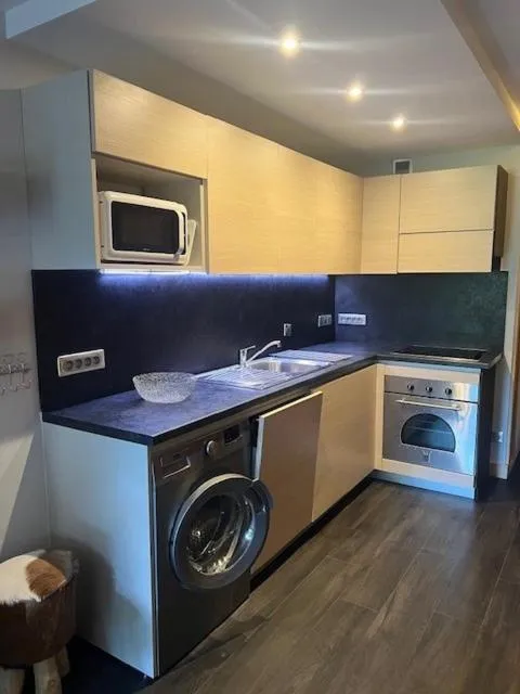 Kitchen or kitchenette in Maisons de montagne Le Samovar