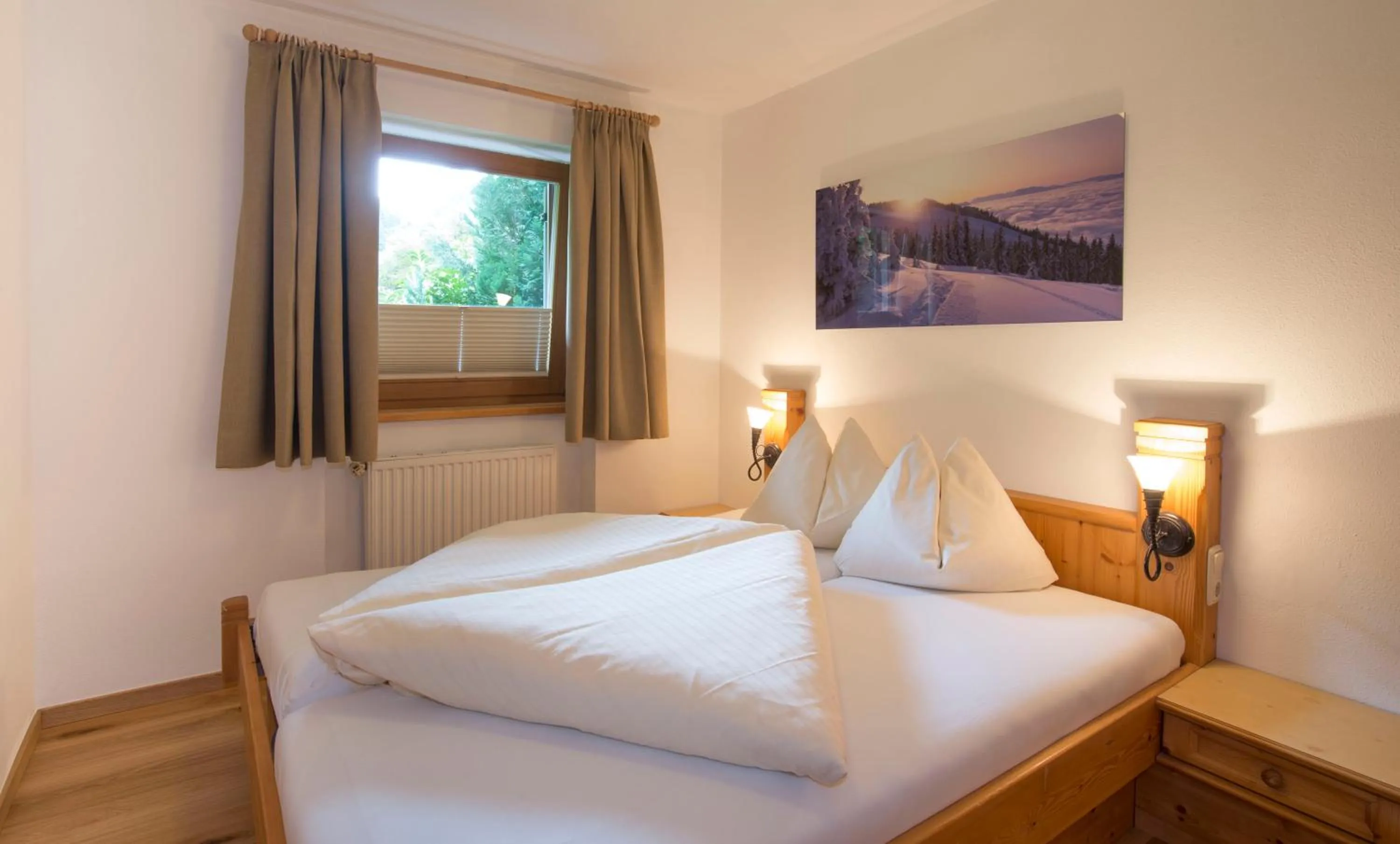 Bed in Ferienappartements Landhof