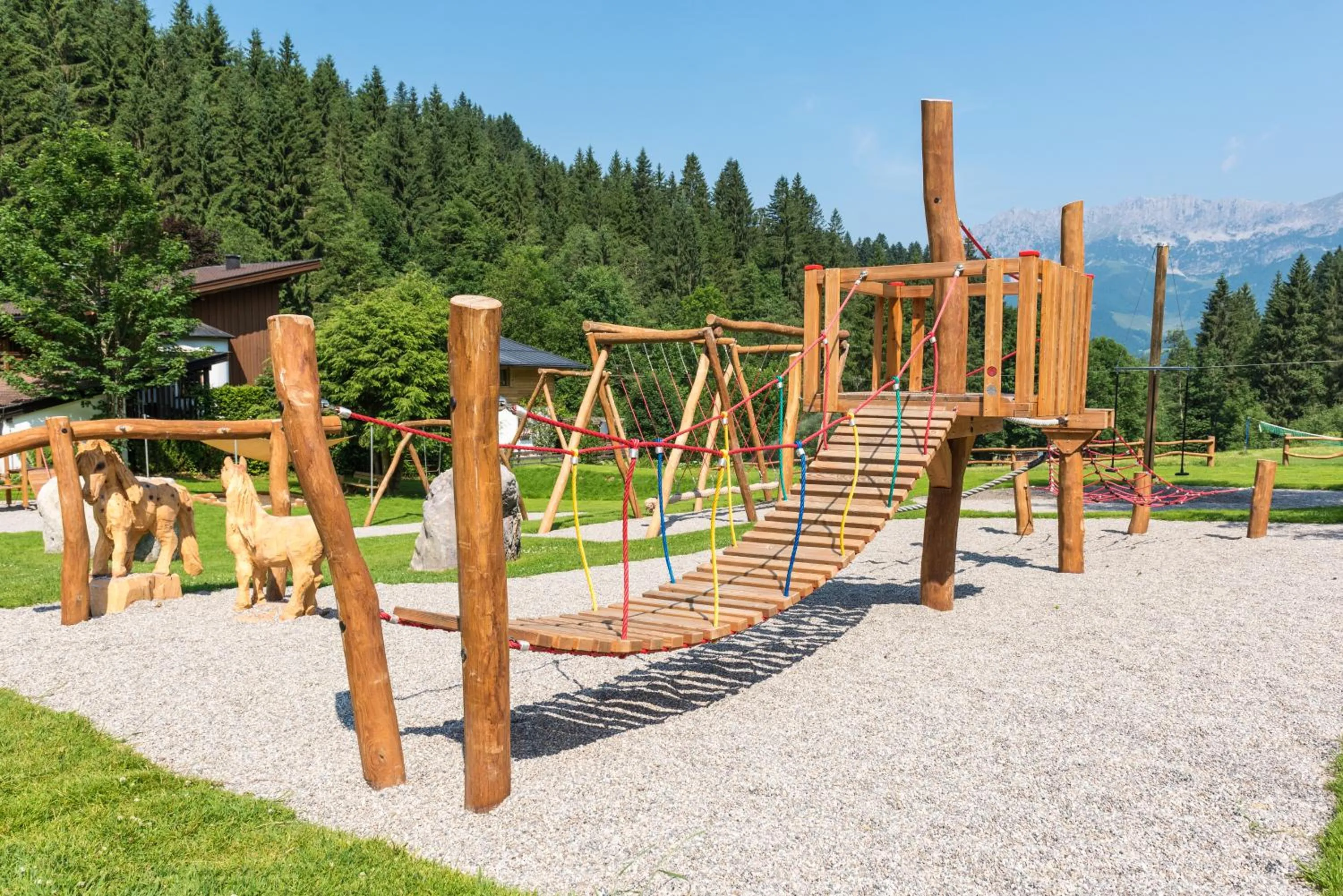 Children play ground in Ferienappartements Landhof
