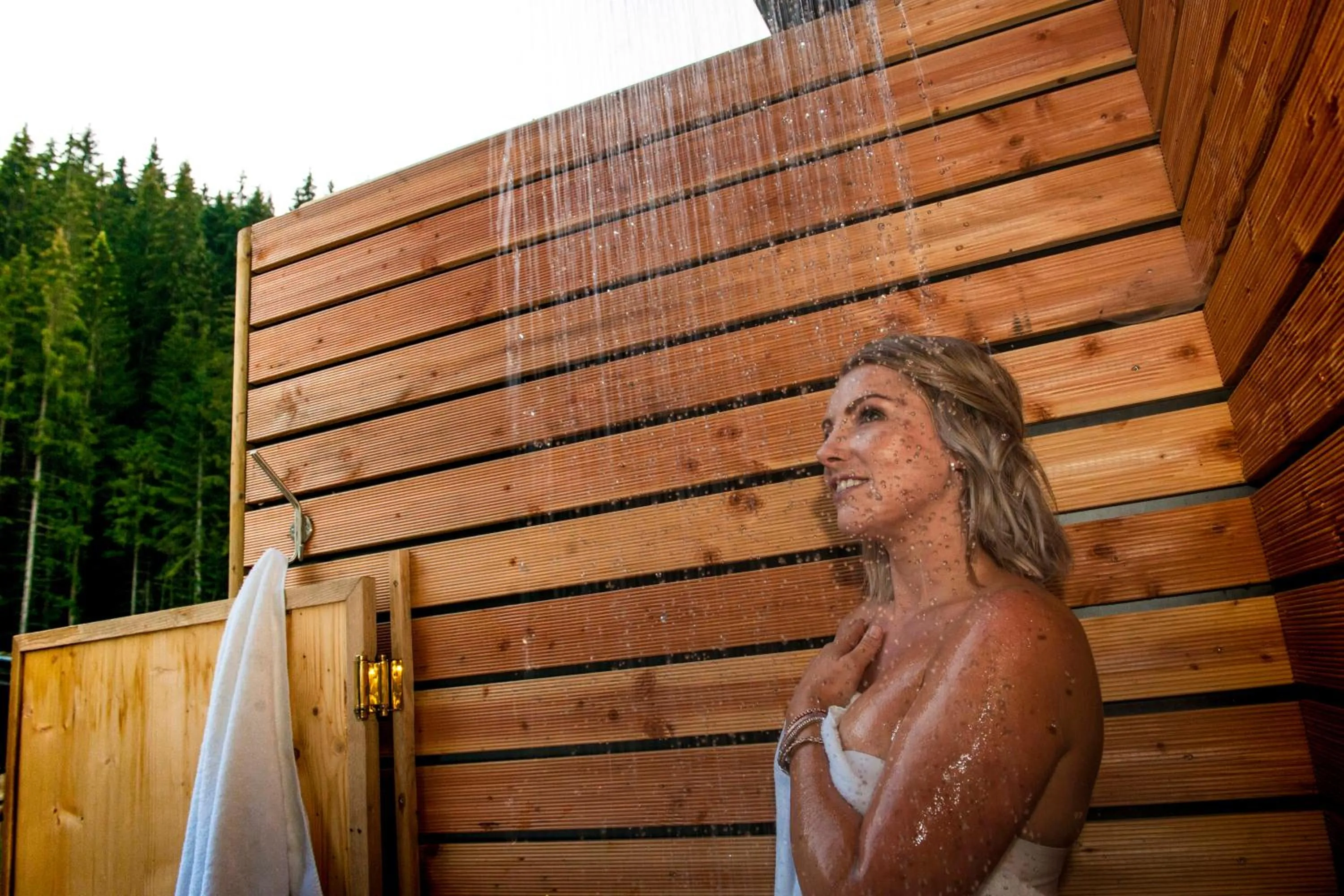 Shower in Ferienappartements Landhof