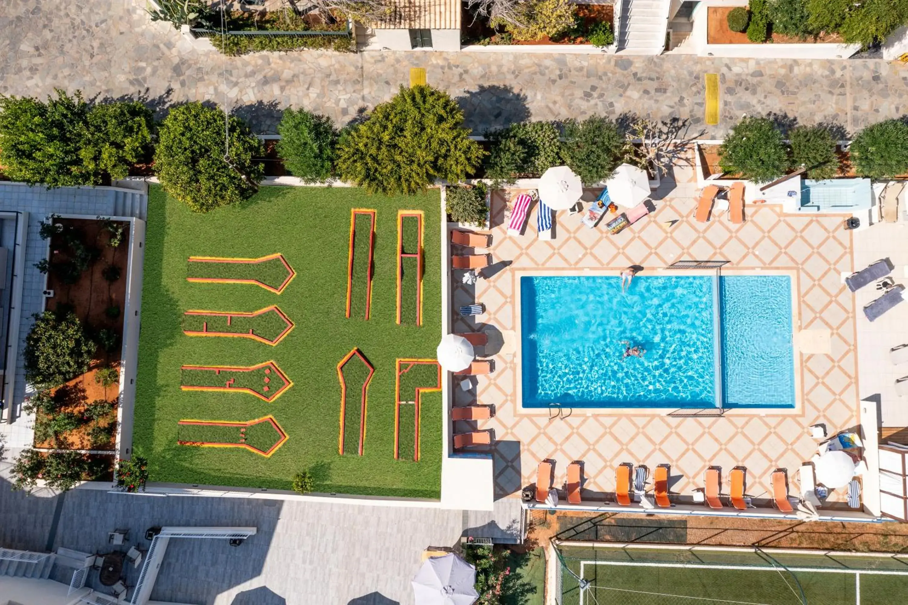Pool view in Anastasia Hotel Stalis Pool view in Anastasia Hotel Stalis